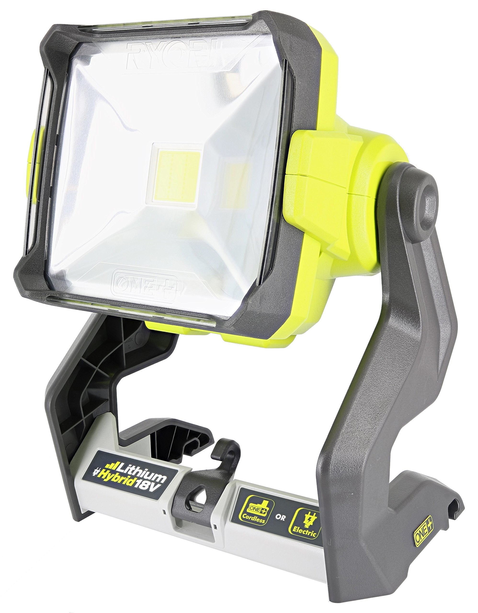 RYOBI P721 LED Work Light, 1,800 Lumen, 18V Hybrid, Metal, Green/Grey