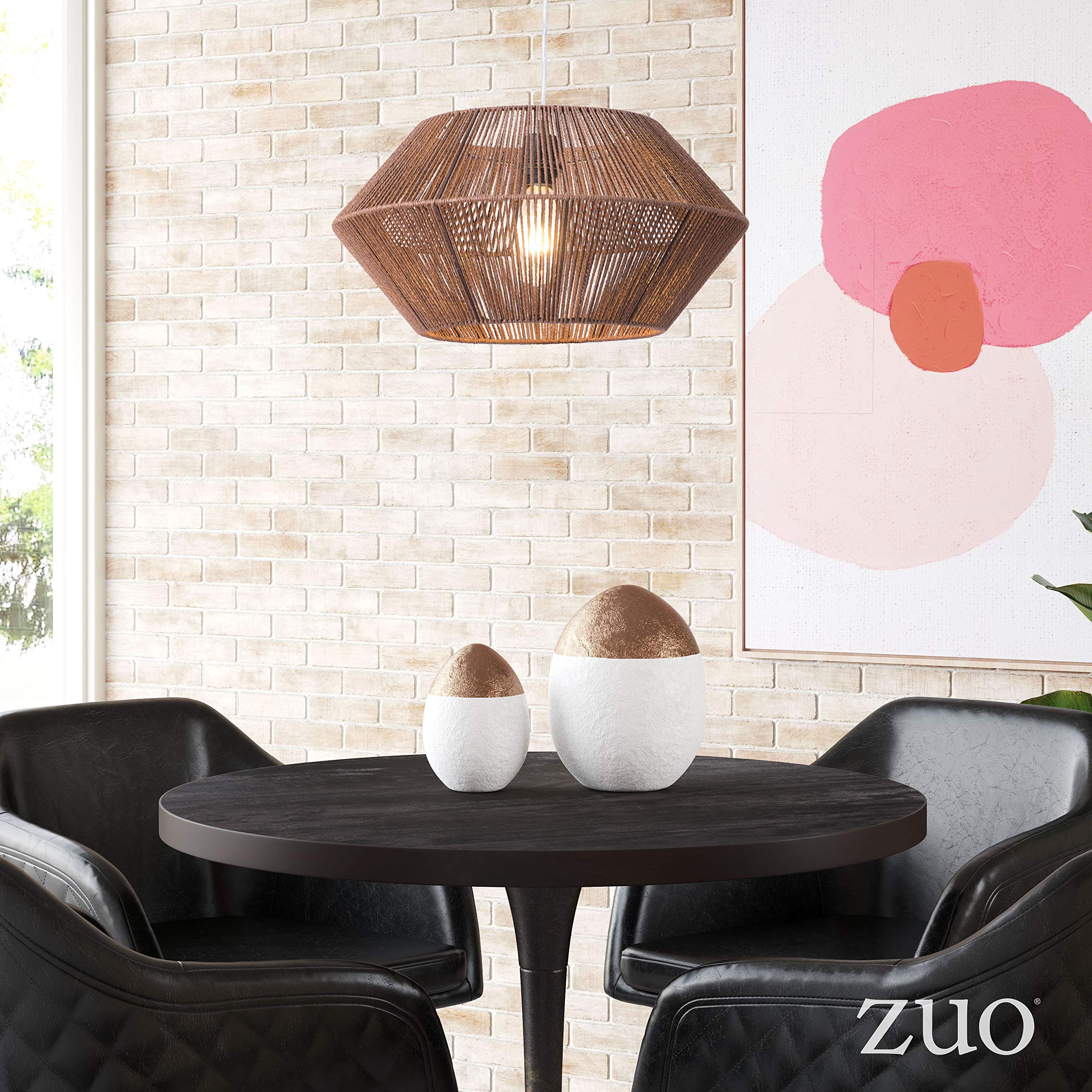 Zuo Modern 56092 Ceiling Lamp Brown Kendrick