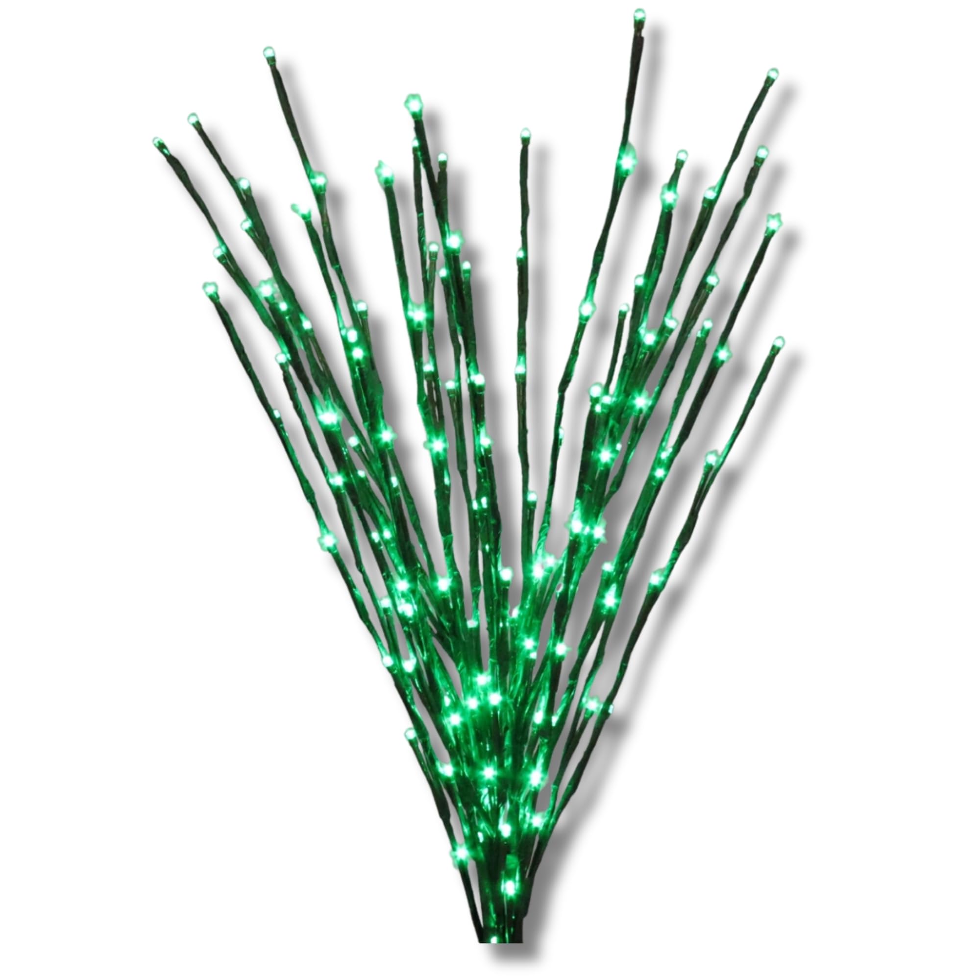 Holiday Bright Lights LED Twinkling Light Burst - Green, Indoor/Outdoor, Model LED-LBRST140-GR