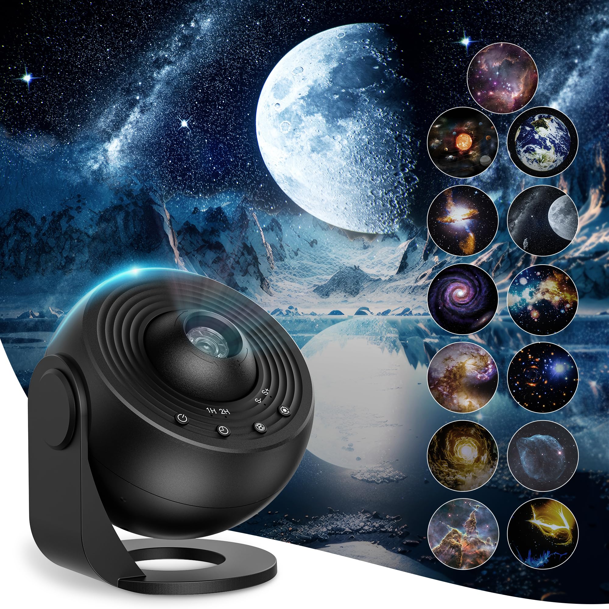 Planetarium Projector for Bedroom, 13 in 1 Star Projector Galaxy Light, Nebula Night Light Milky Way Projector with Timer, LED S