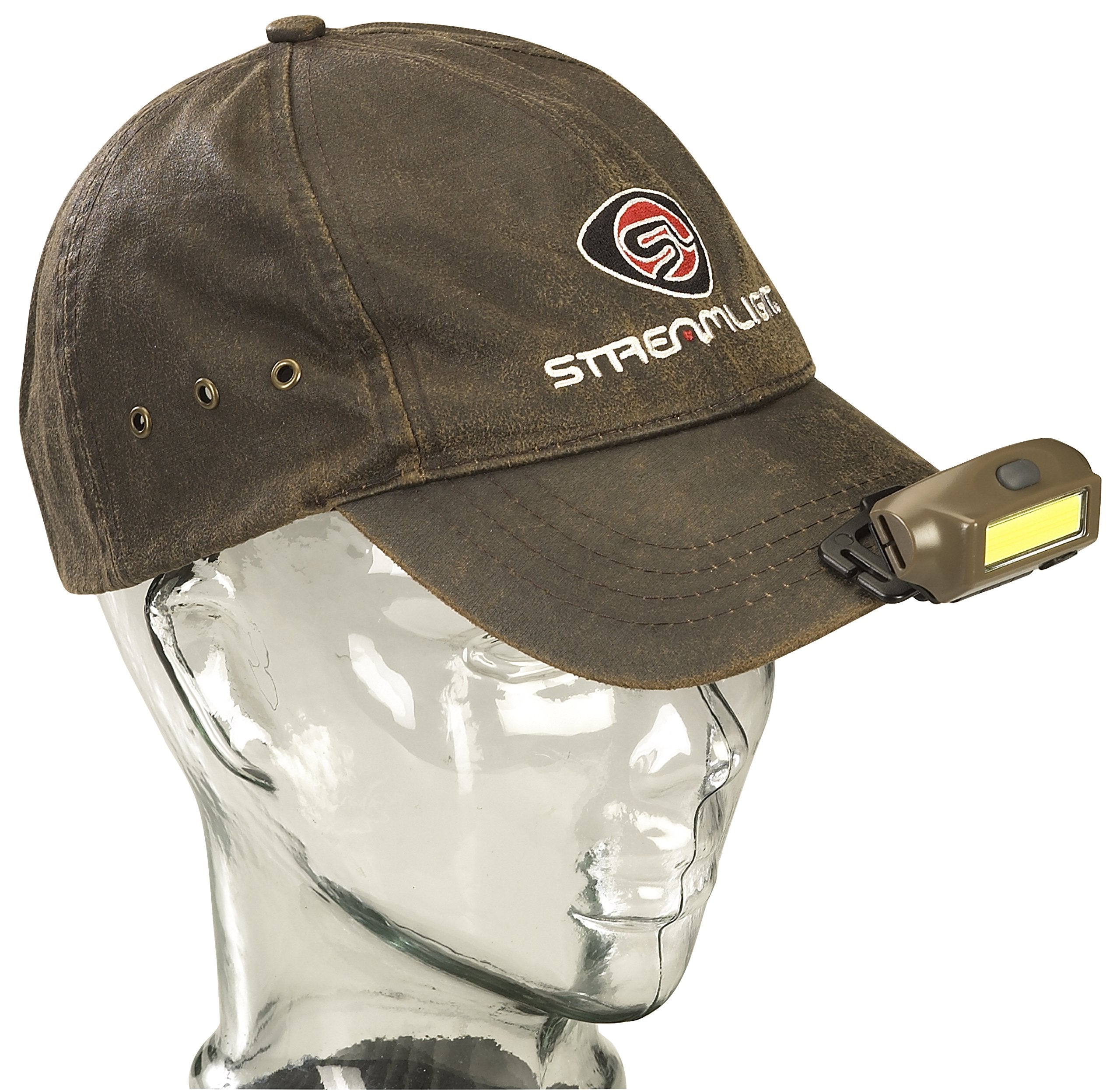 Streamlight 61706 Bandit 180-Lumen Usb Rechargeable Red Led Headlamp With Elastic Head Strap, Clip, And Usb Cable, Coyote