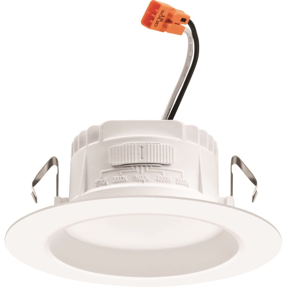 Juno Rb4S Sww5 Mw M6 Retrobasics Retrofit Led Downlight, Switchable, Matte White, 4 Inch