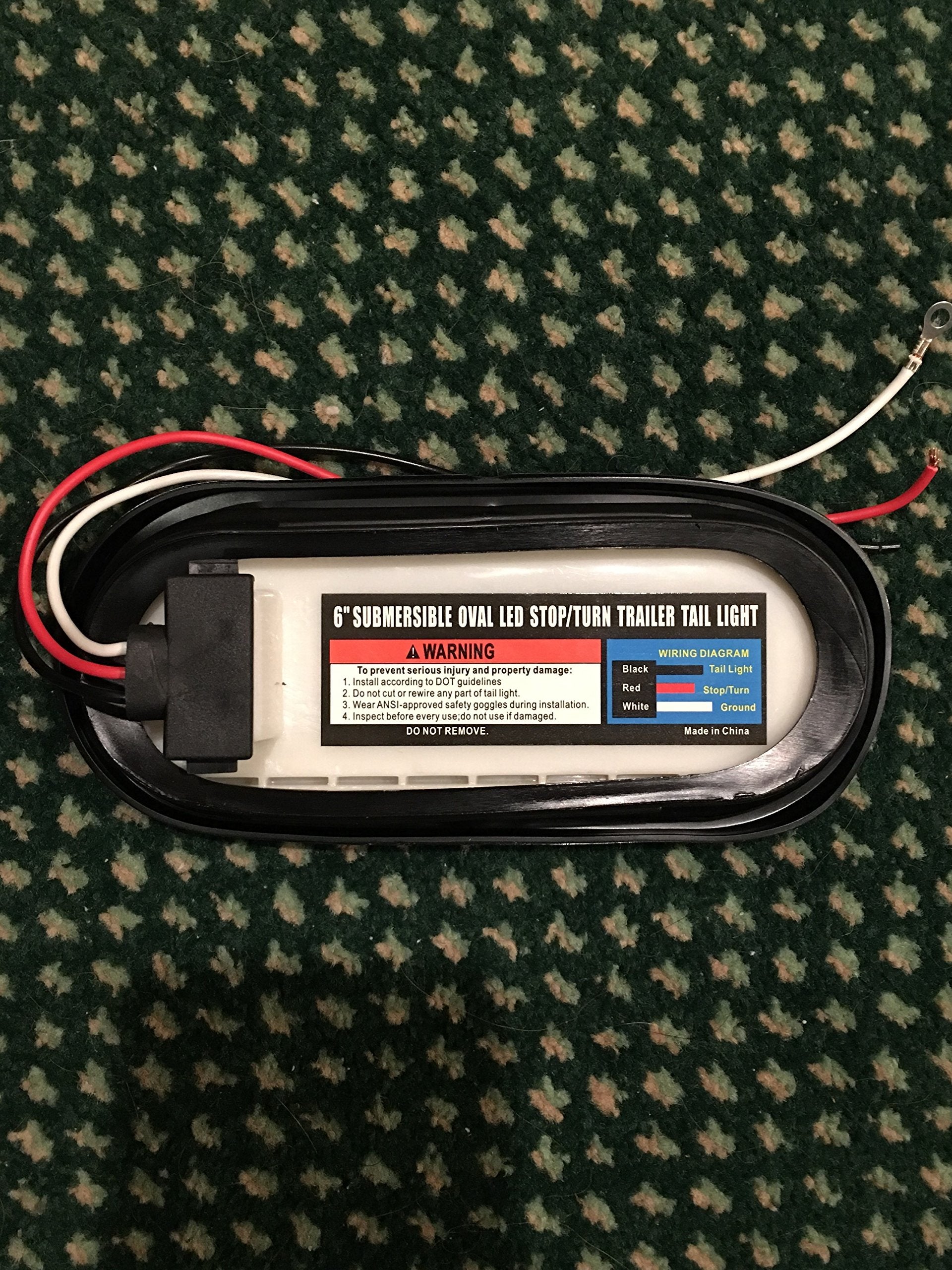 4Pc 6&quot; Inch Oval Amber Led Trailer Tail Lights [Dot Certified] [Grommet & Plug Included ] [Ip67 Waterproof] Park Turn Trailer Lights For Rv Trucks