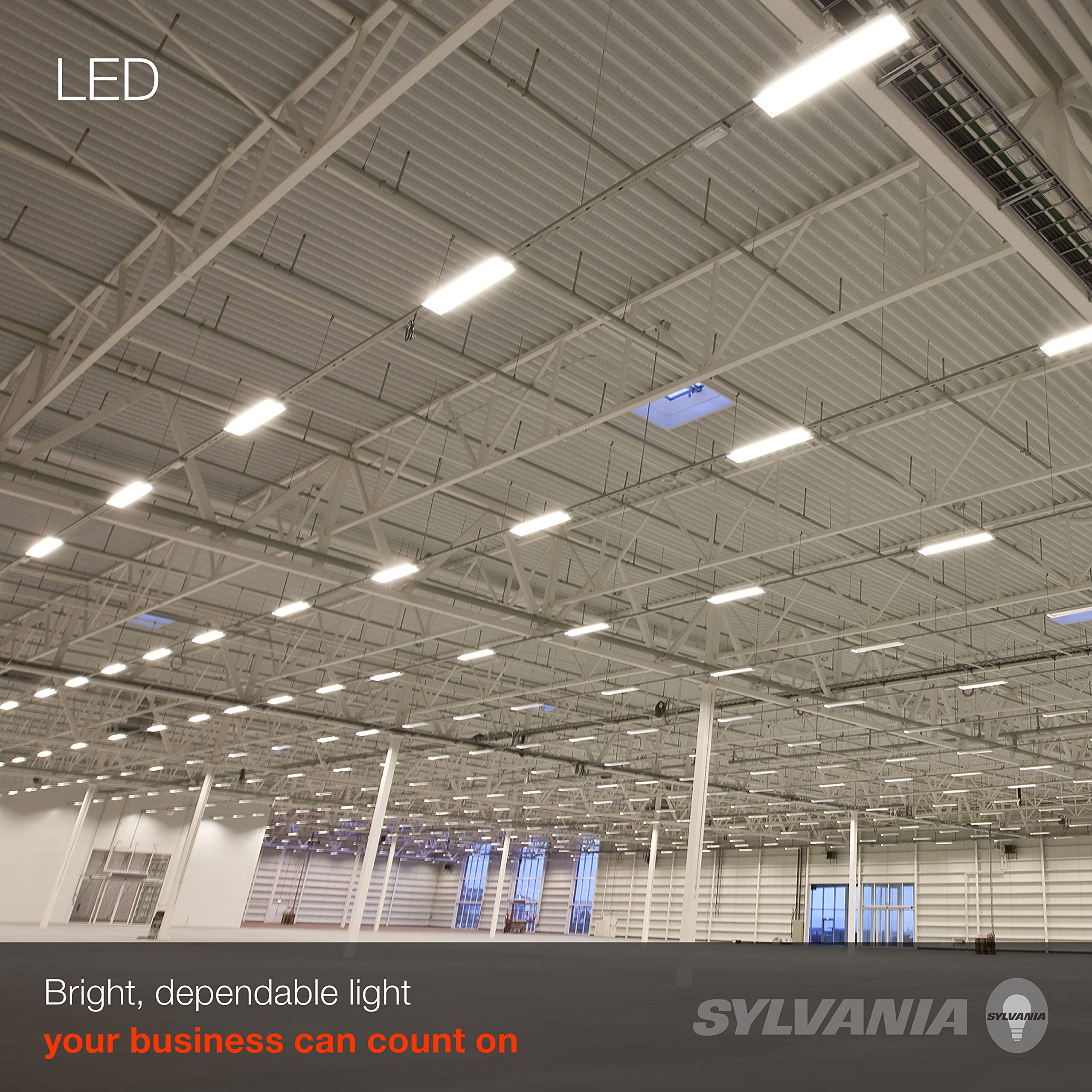 Sylvania Led Utility Shop Light Ceiling Fixture With Light And Pull Chain, 250W Equivalent, Efficient 30W, Cool White - 1 Pack (