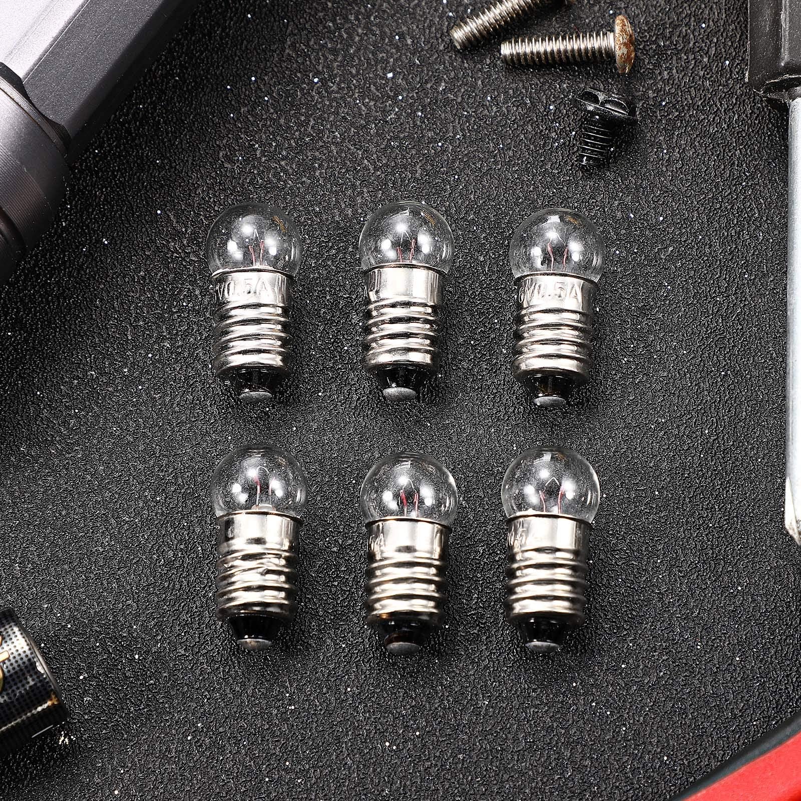 Honoson E10 Miniature Screw Base Light Bulbs, 20 Count, 1.5V, 0.3A, Incandescent Replacement Bulbs for Electrical Experiments