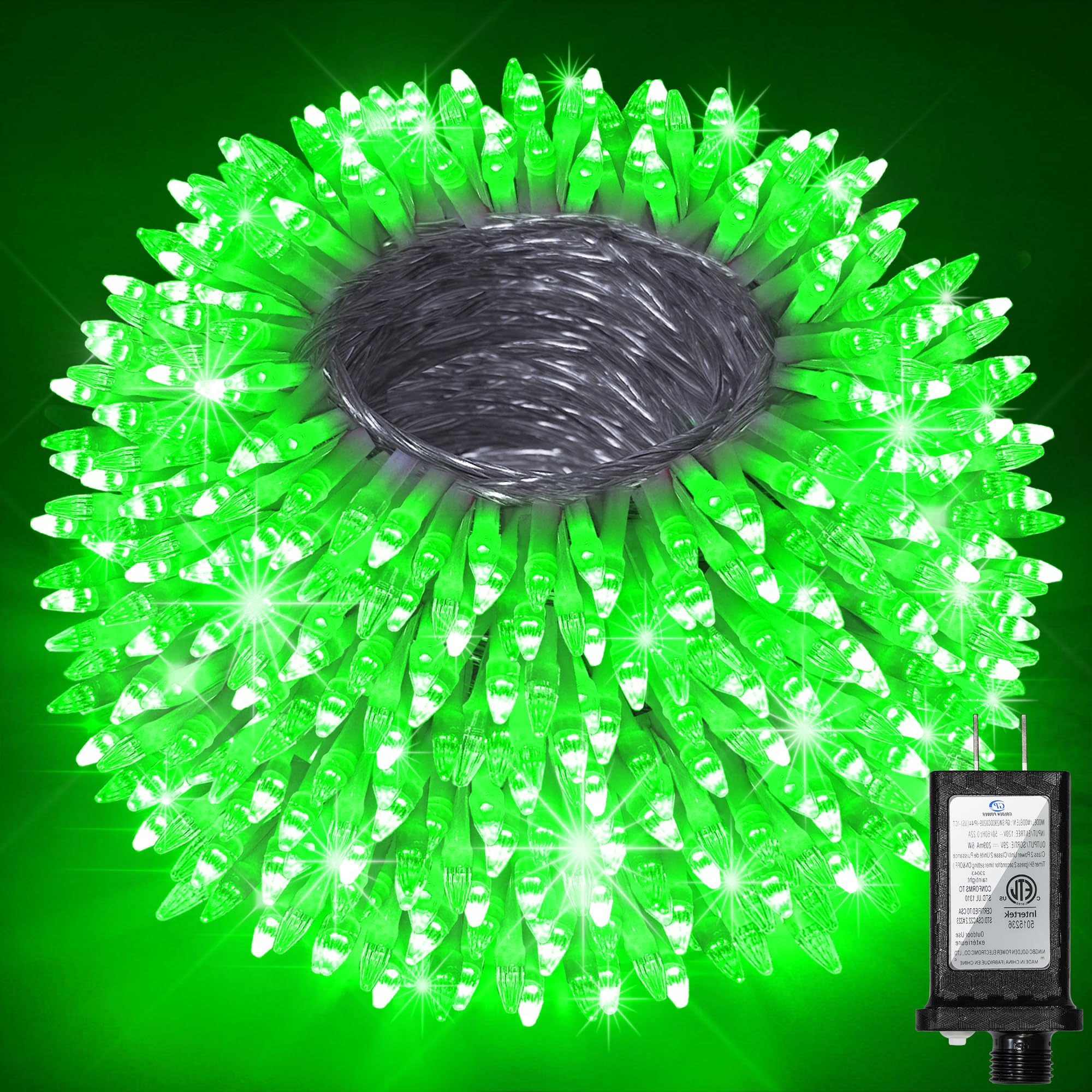 750 Led Christmas String Lights Outdoor  240Ft Twinkle Fairy Lights With Timer & Memory  12 Modes Dimmable Waterproof Tree Light For House Patio Garden Wedding Party Christmas Decororations  Green