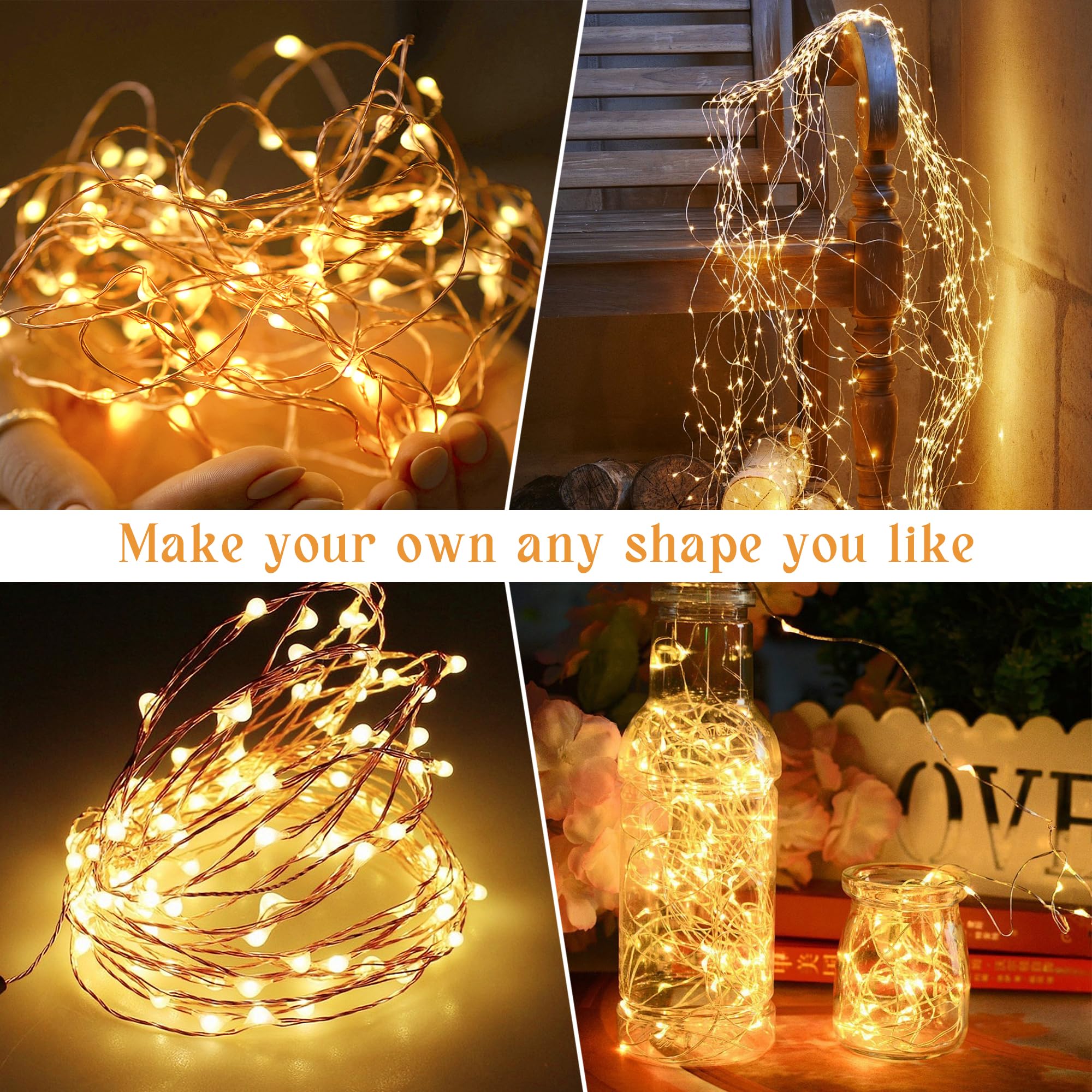 2-Pack Solar String Lights For Outside, 400 Led 144Ft Solar Fairy Lights For Outside Waterproof With 8 Modes, Solar Lights Outdo