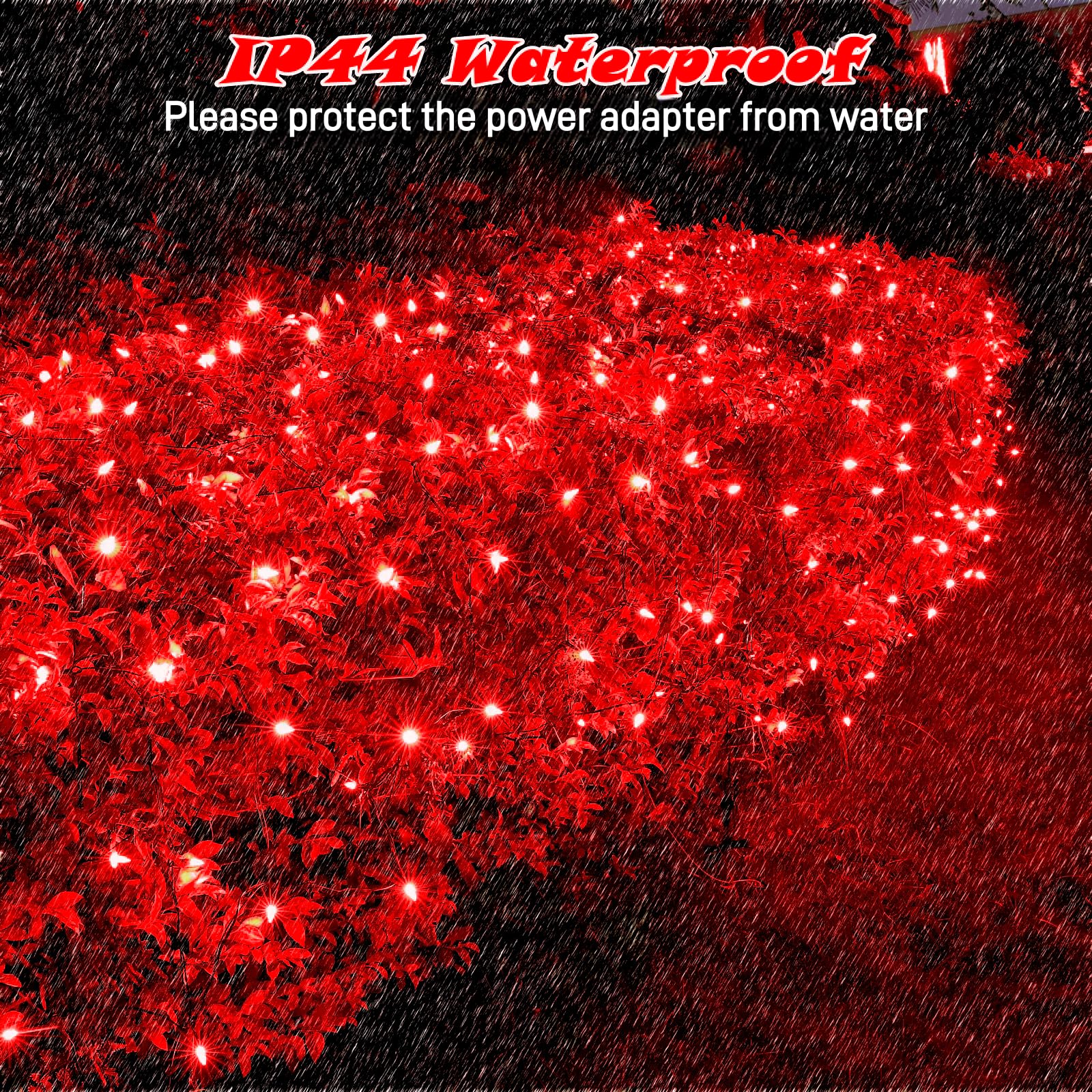 Meteds Led Christmas Net Lights Outdoor,120 Led 6Ftx4Ft Connectable Waterptoof Christmas Mesh Lights For Bushes Fence Tree Shrub