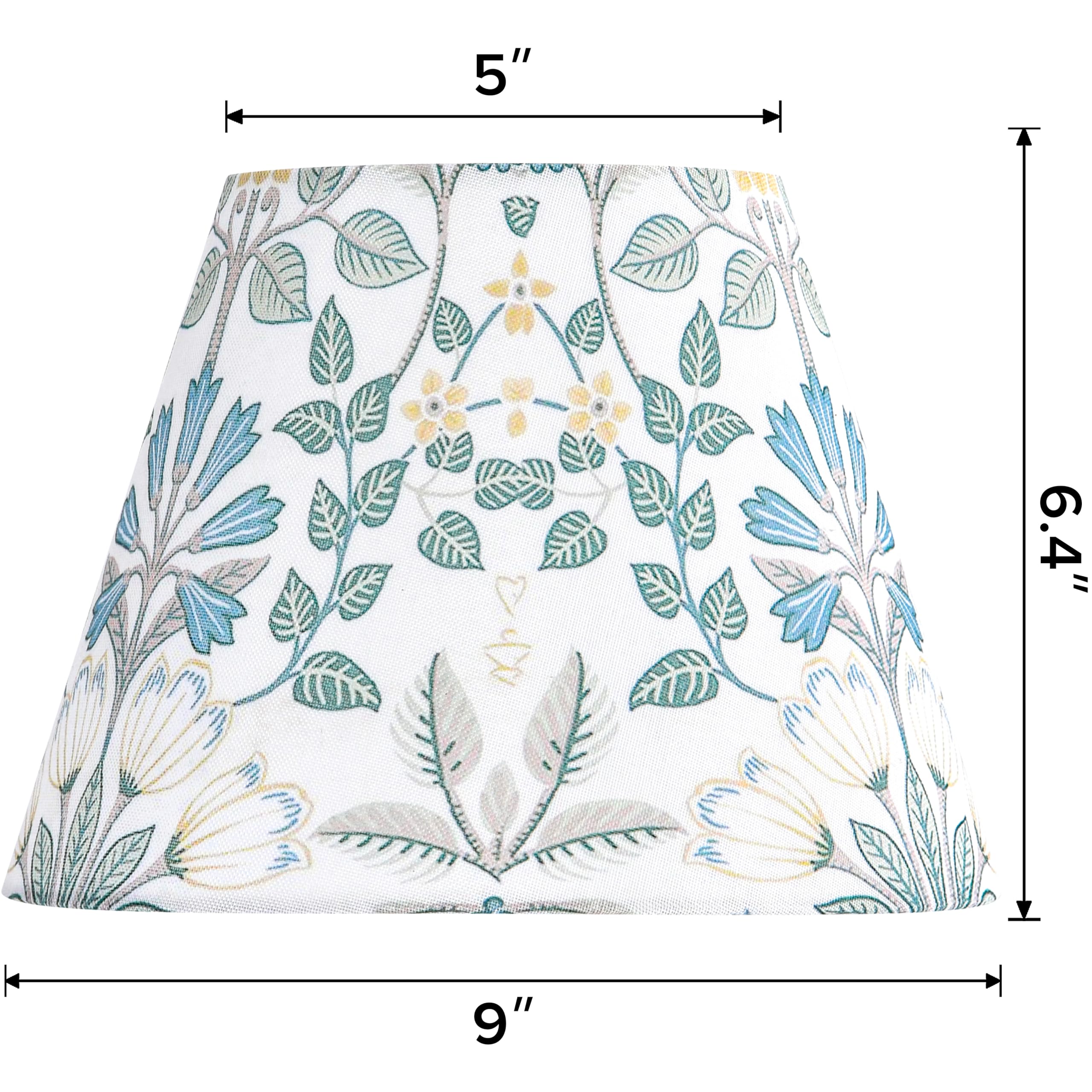 5''? 9'' ? 6.4'' Spider Printed Floral Lampshades Set Of 2 Small Bell,Art Deco Lamp Shades For Table Lamps & Wall Lamps, Modern