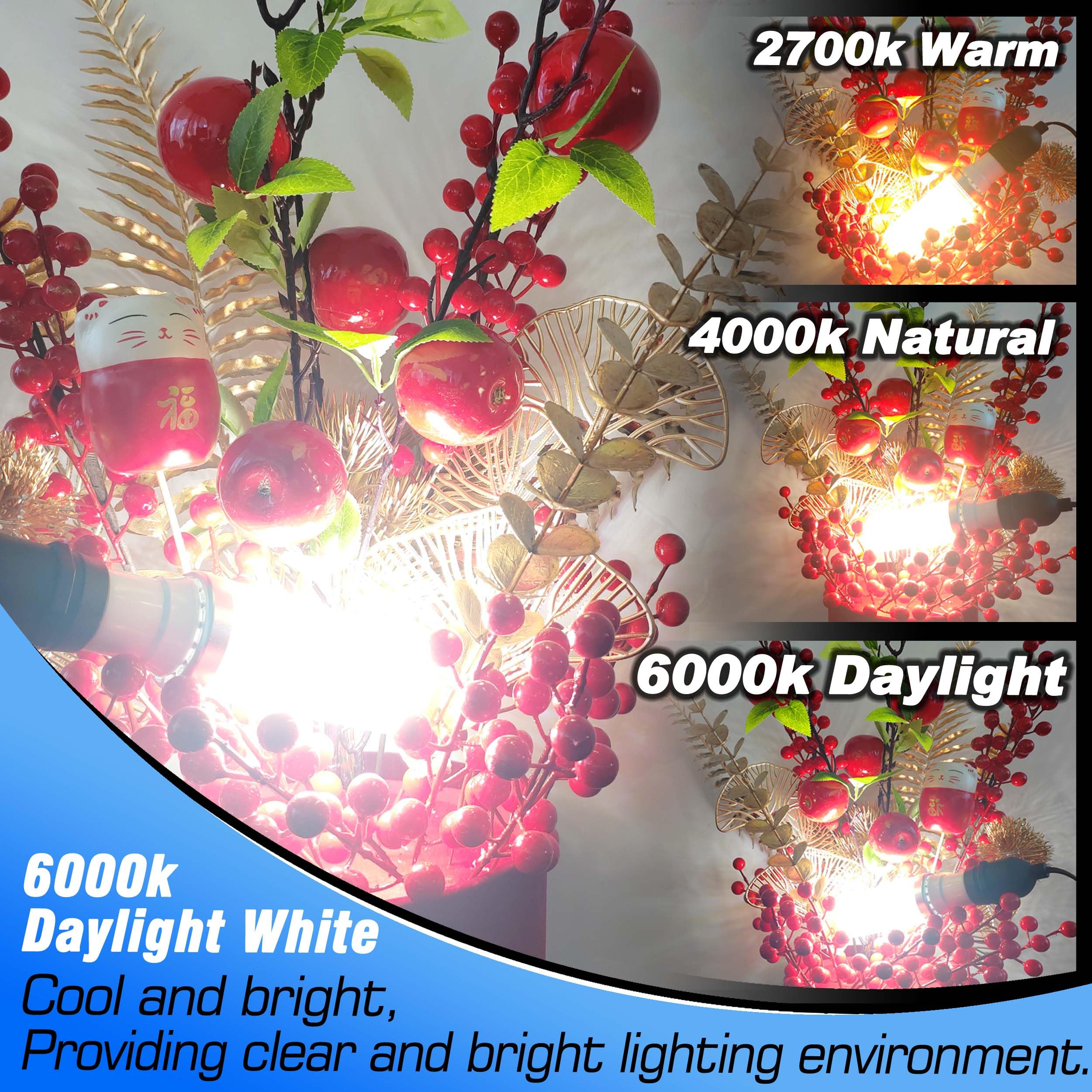 1.77*5.90Inch Big E26 Led Bulbs 20W Led Corn Light Bulbs 200 Watt Equivalent 3000 Lumen 6000K Daylight White For Outdoor Home At
