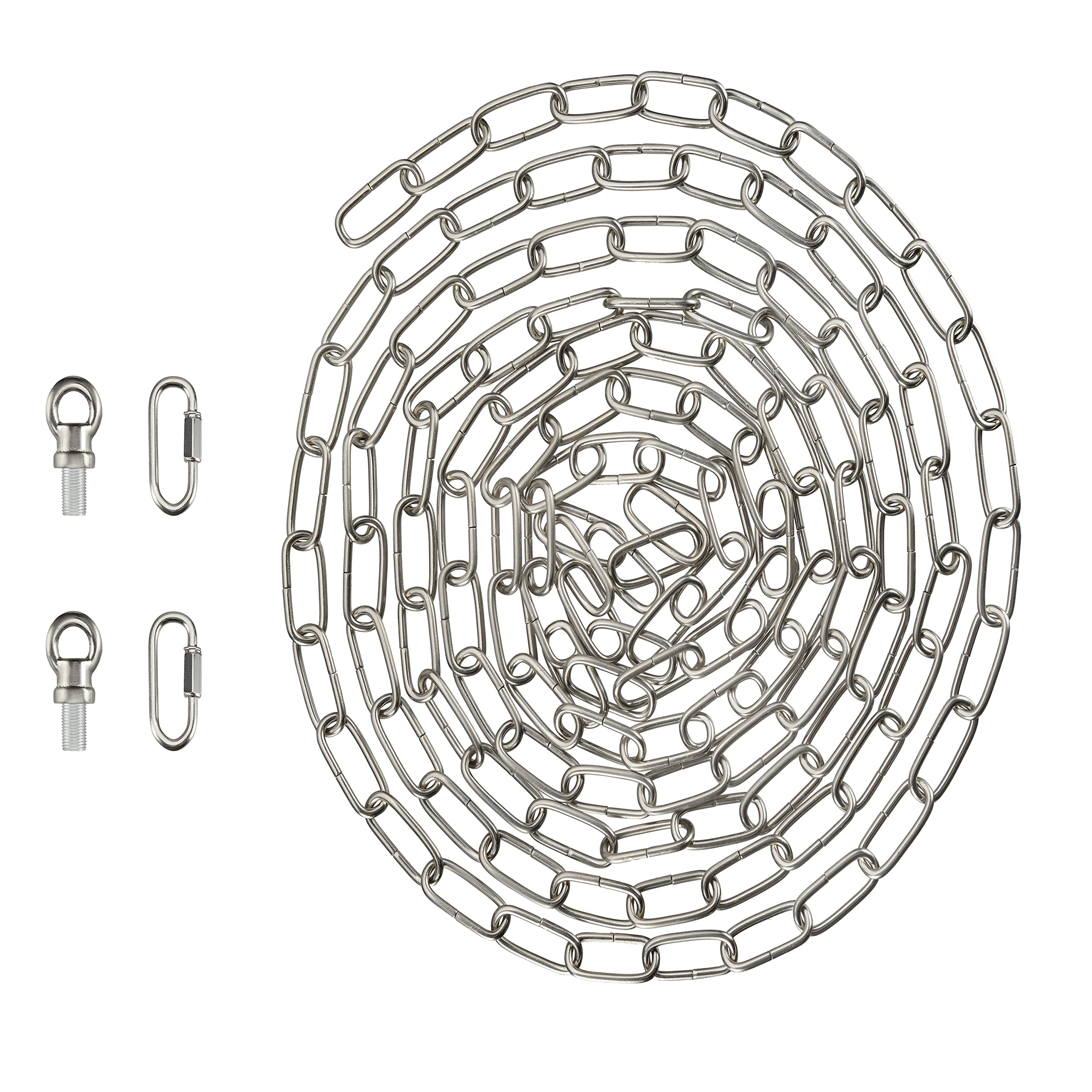 Aspen Creative 21116-21,Steel 15 Feet Heavy Duty Chain & Quick Link Connector for Hanging Up Maximum Weight 50 Pounds-Lighting F
