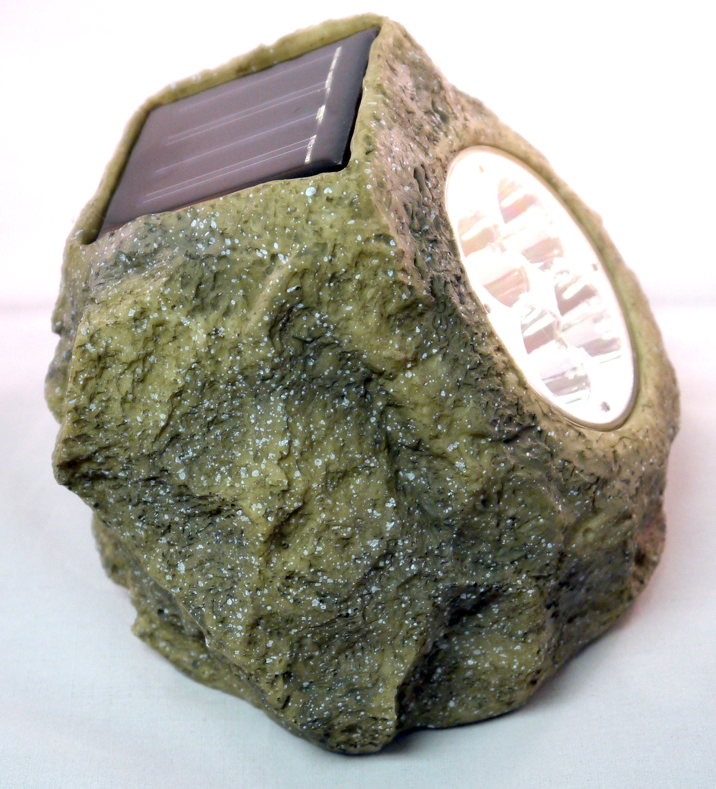 Homebrite Solar 33847/4 Power Spot Lights Solar Spotlight, Grey Rock