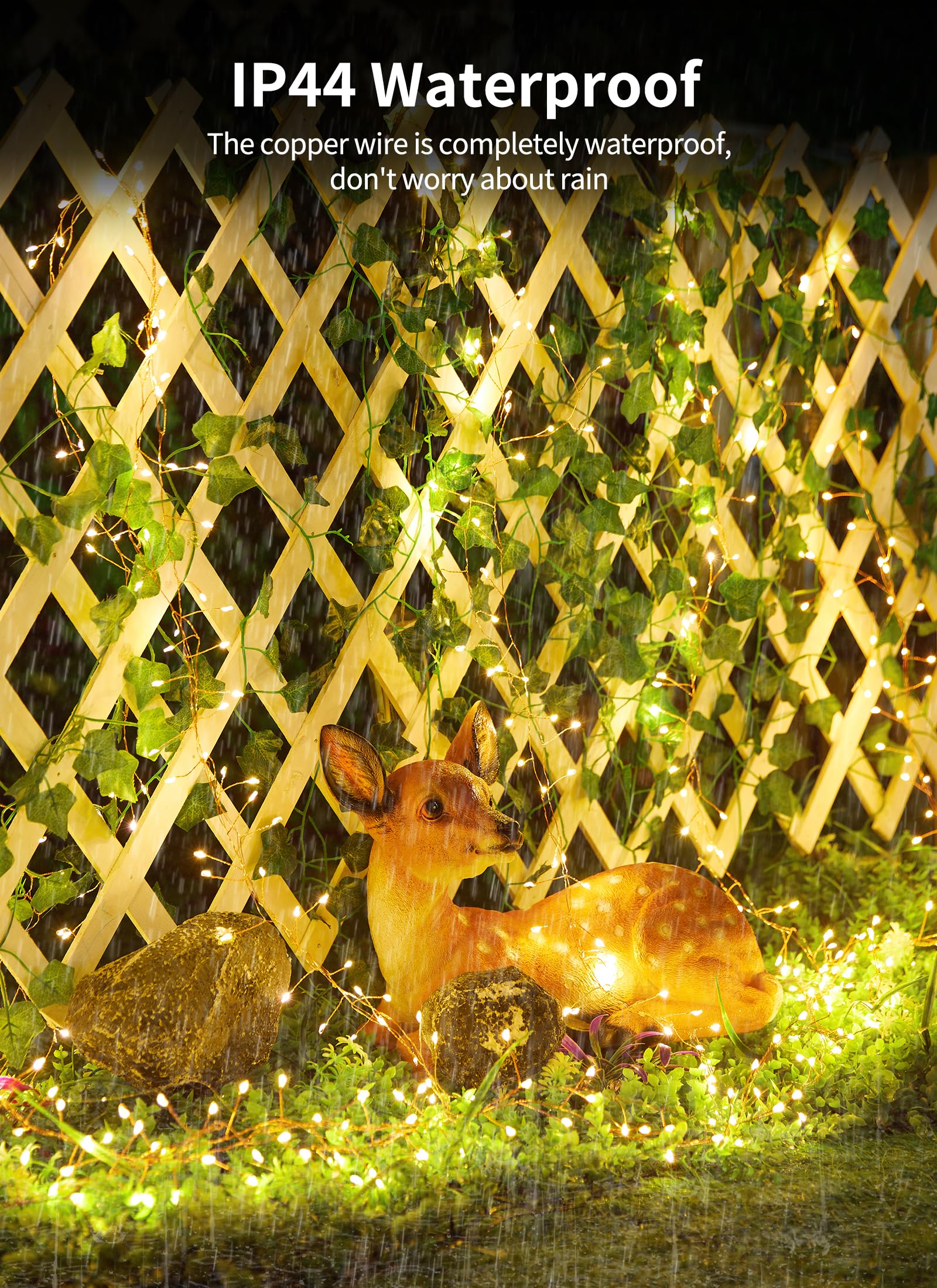 Solar Lights For Outside, 2 Packs Total 39Ft 480 Led Outdoor Solar String Lights, 8 Modes Firecracker Twinkle Lights For Tree Patio Christmas Party Wedding Decor (Warm White)