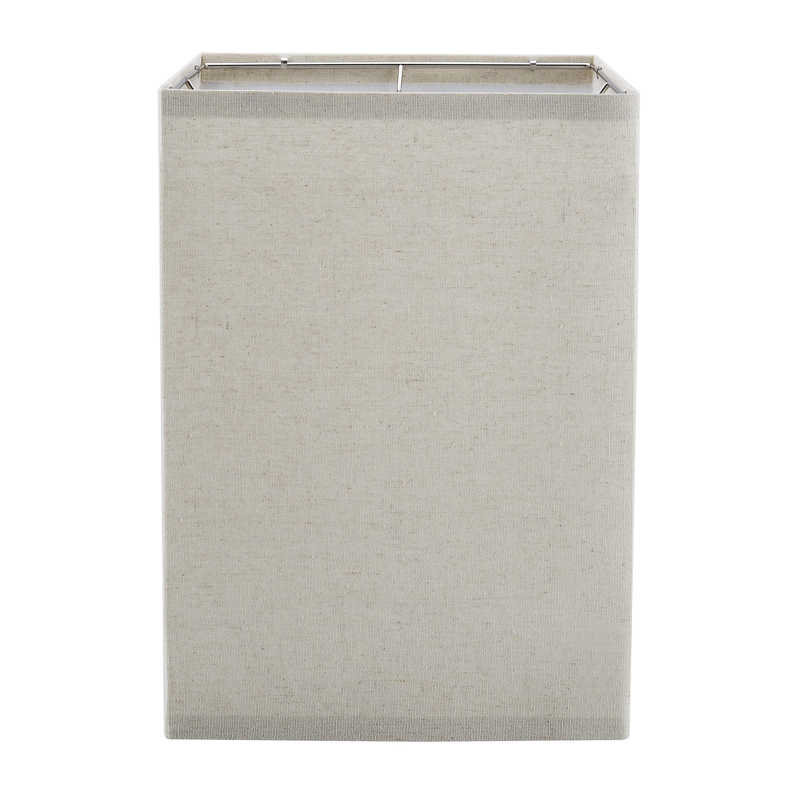 Aspen Creative 38701, Contemporary Design Collapsible Square Spider Lamp Shade, (10+10) Top x (10+10) Bottom x 14-1/4 Height, Oa