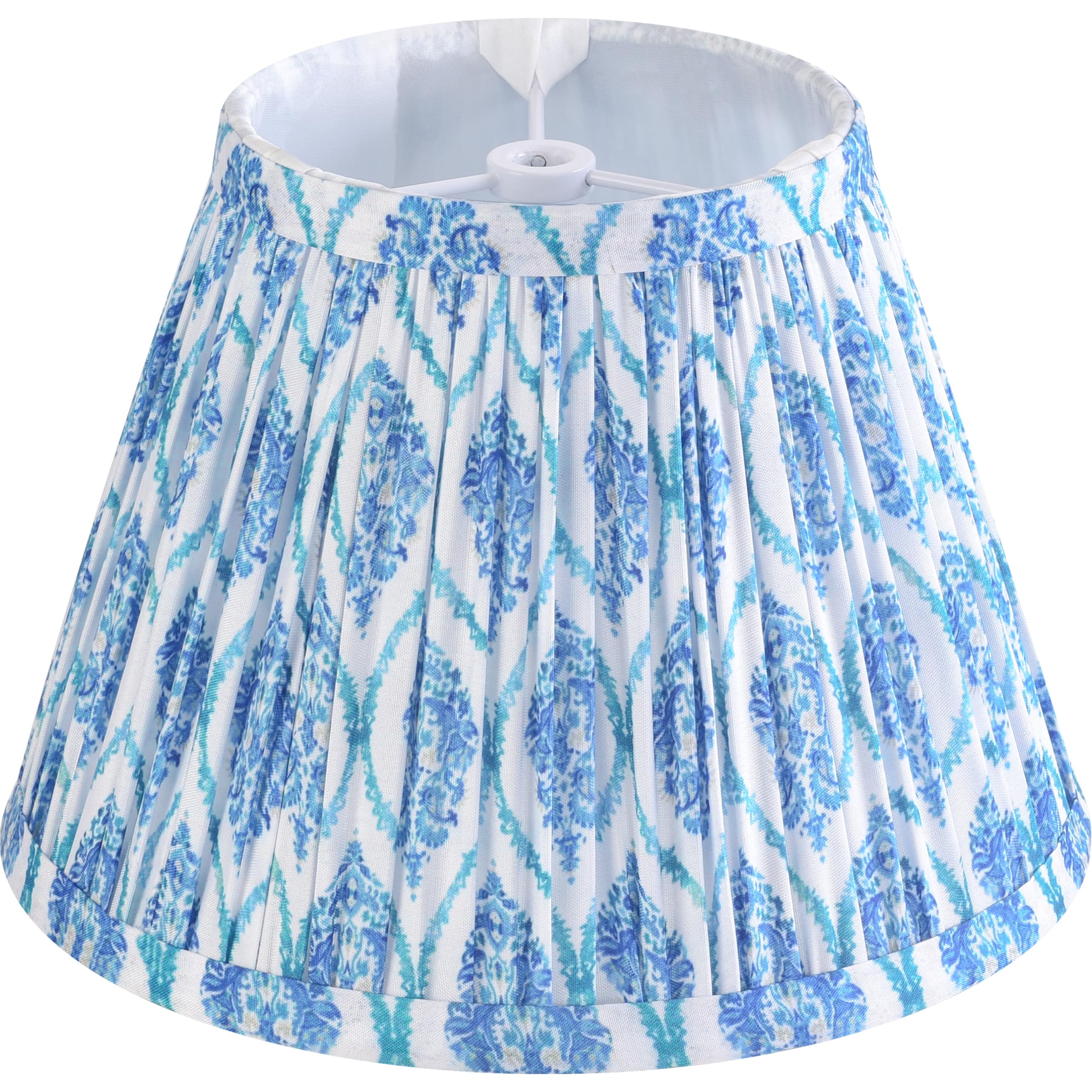 GOSO Small Pleated Fashion Floral Lamp Shades-5 * 9 * 6.4 IN Spider Bell MIni Art Deco Lampshades for Table Lamps Wall Lamps, Mo