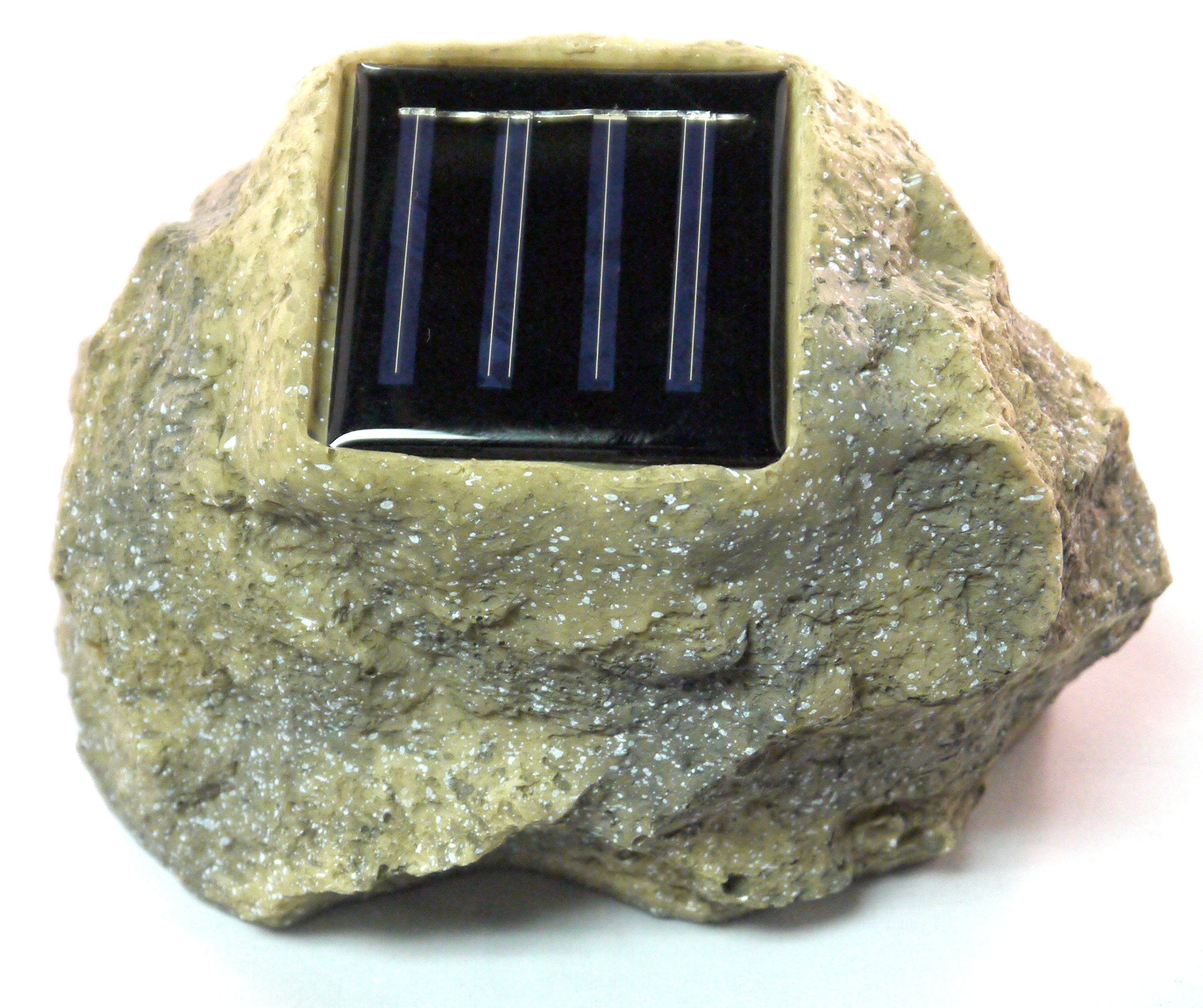 Homebrite Solar 33847/4 Power Spot Lights Solar Spotlight, Grey Rock