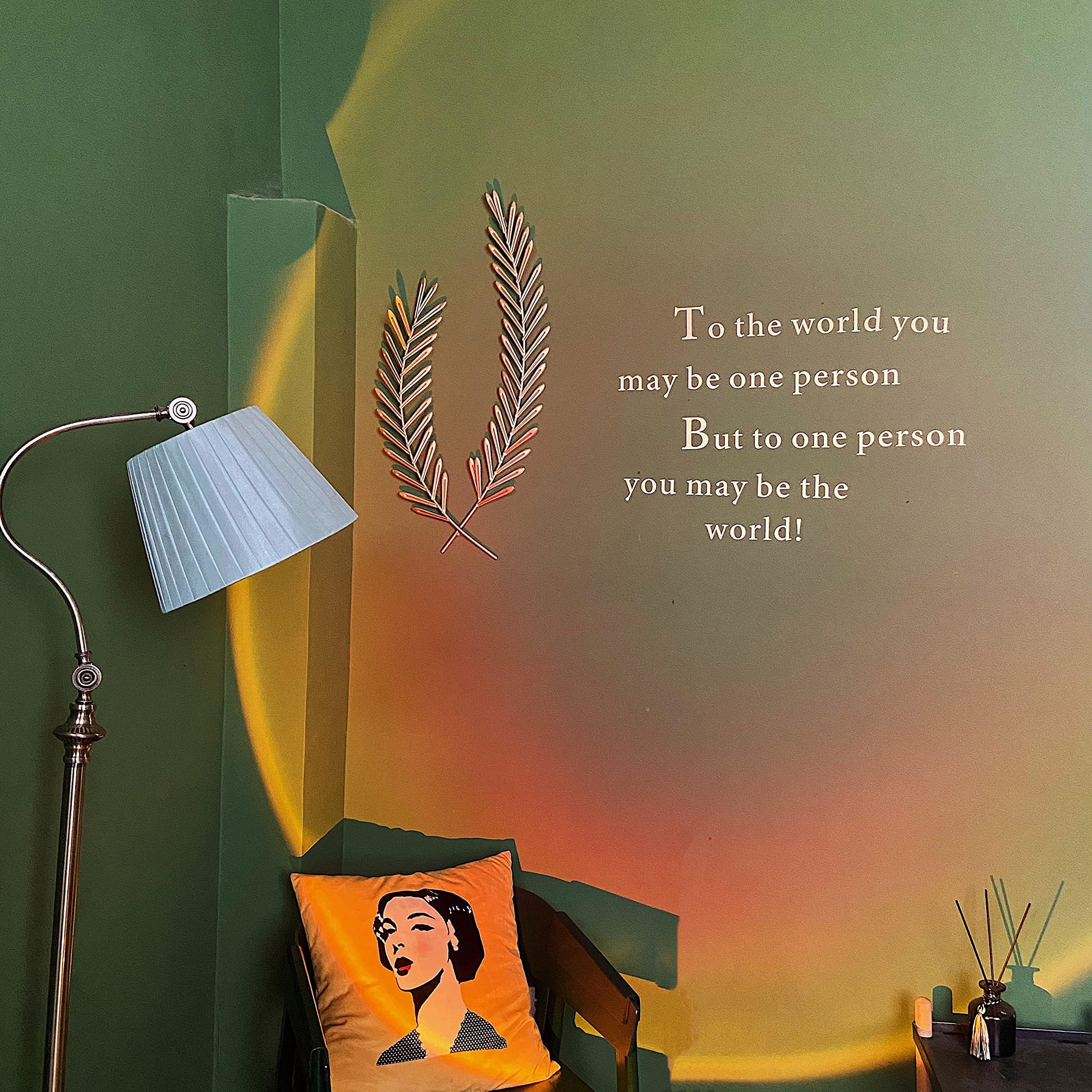 Corated Sunset Lamp, Projector Sunset Light 180 Degree Rotation Projection Led Night Light For Photography, Selfie, Home And Bed