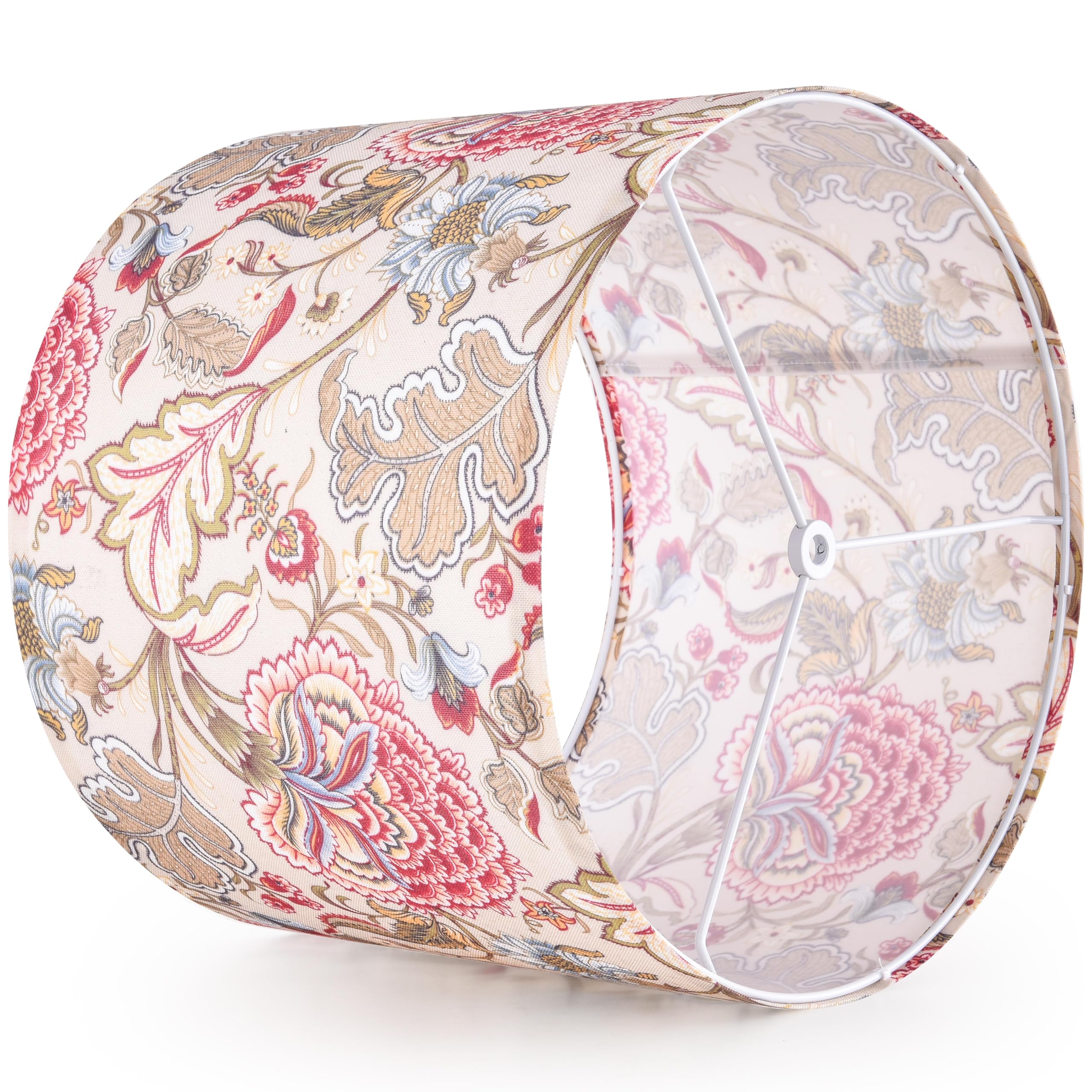 GO&SO Medium Lampshade Set - 2PCS Drum Lamp Shades for Table/Floor Lamps, 13" Top x 13" Bottom x 10" High, Multicolour-1