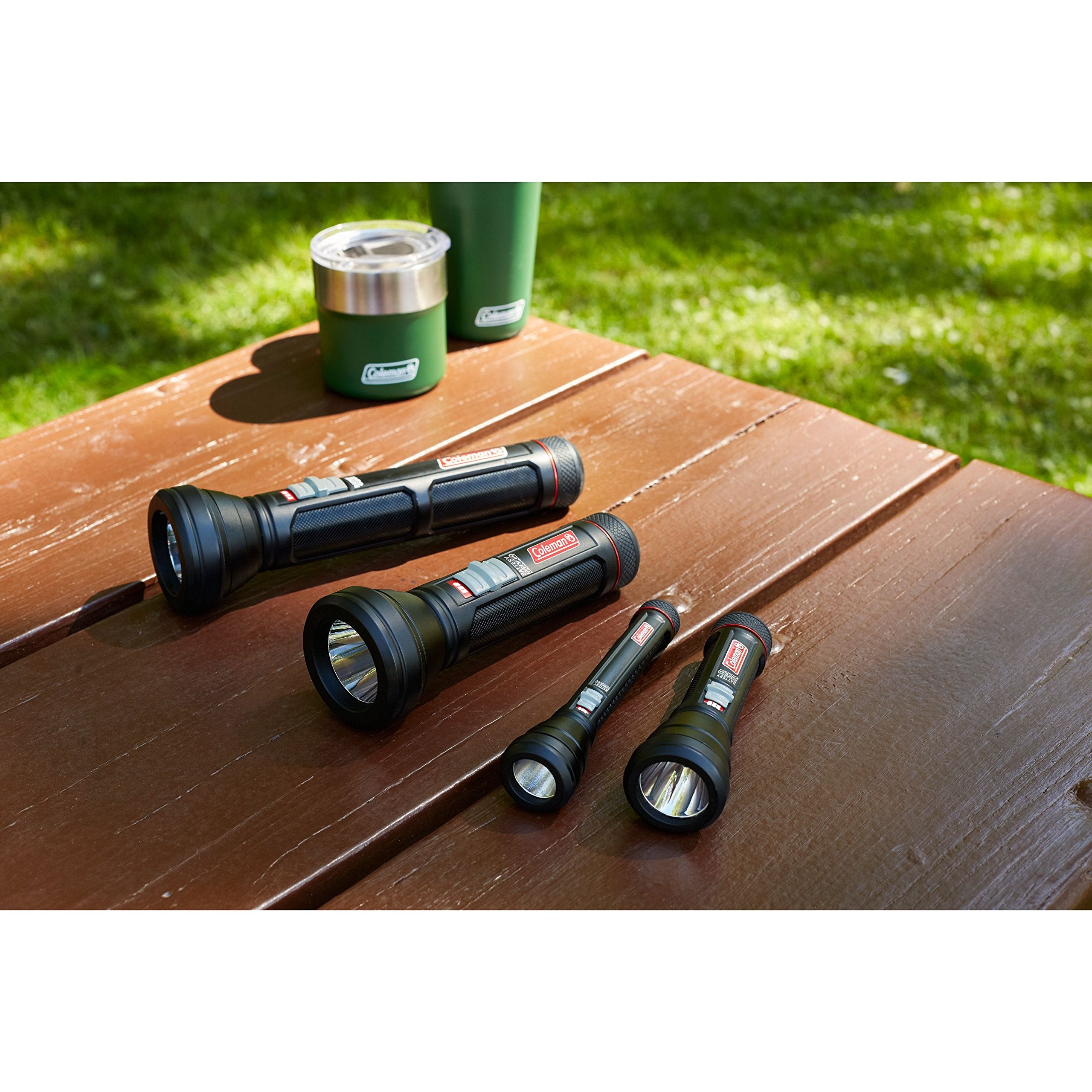Coleman LED Flashlight 250M, Aluminum, Black - Model 2000032707, Battery Guard Technology