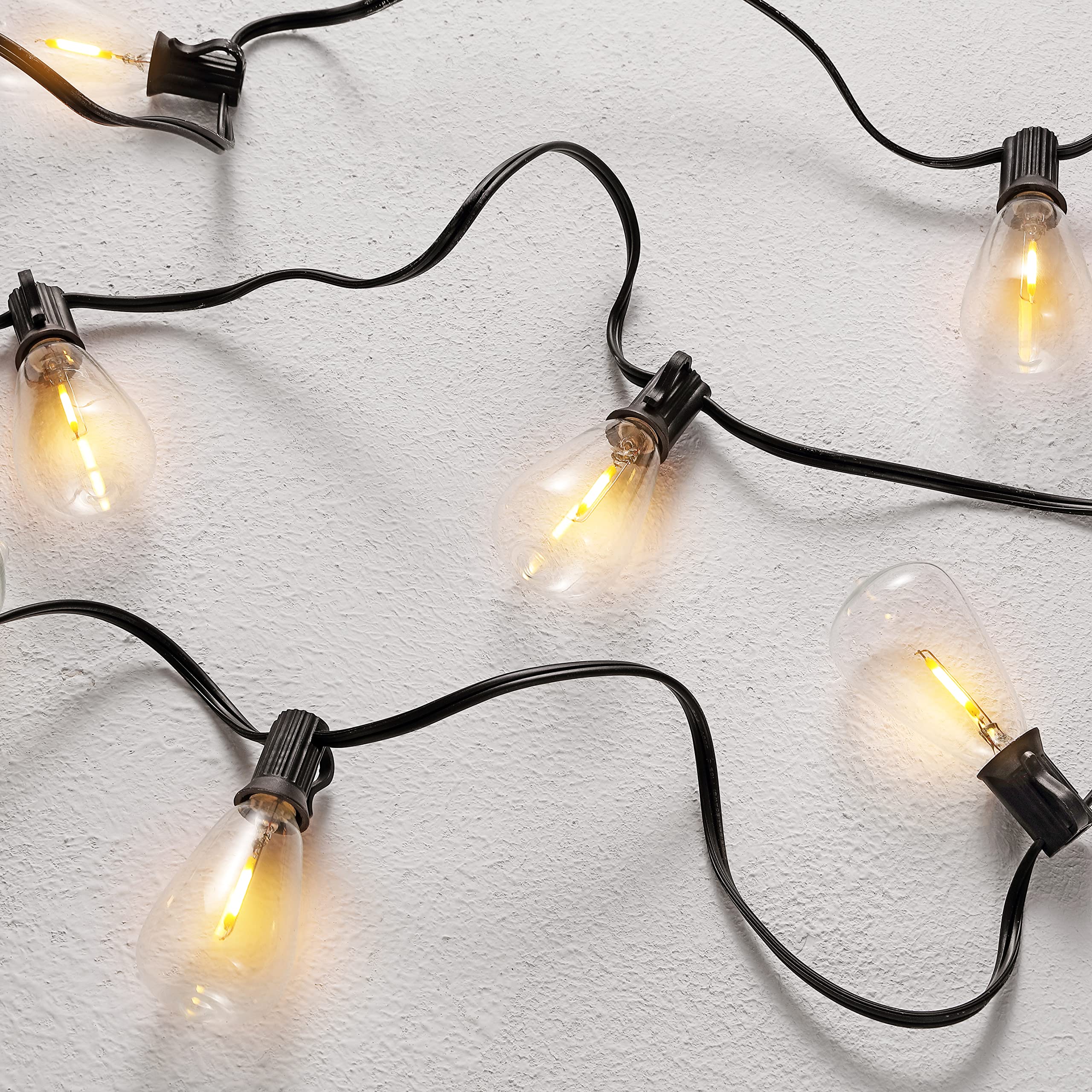 SAFAVIEH Lighting - Dorcia 10-Foot LED Outdoor String Lights - Weather-Resistant Patio Caf   Garden Hanging Lights with 10 Clear
