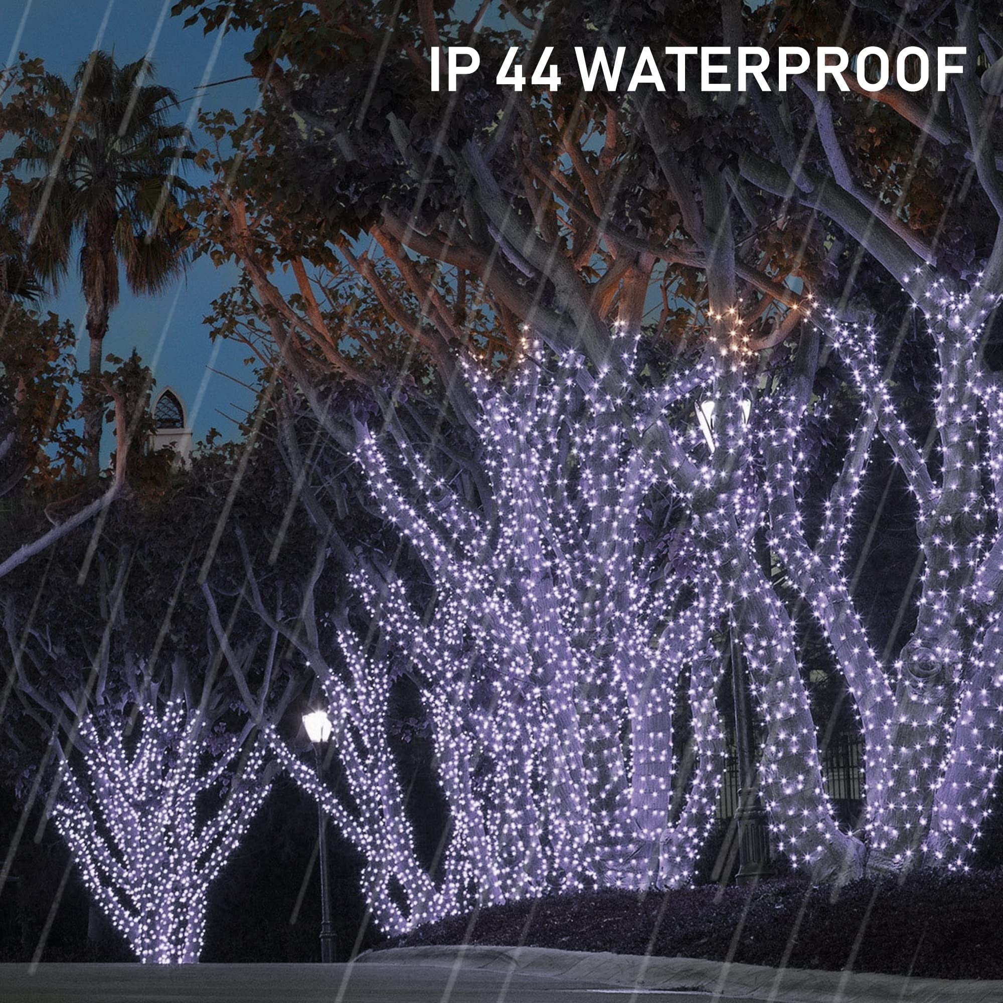 Tw Shine 2 Pack Solar Christmas Lights Decorations Outdoor, Total 400 Led 132 Ft Solar Powered Outdoor Christmas Lights With 8 M