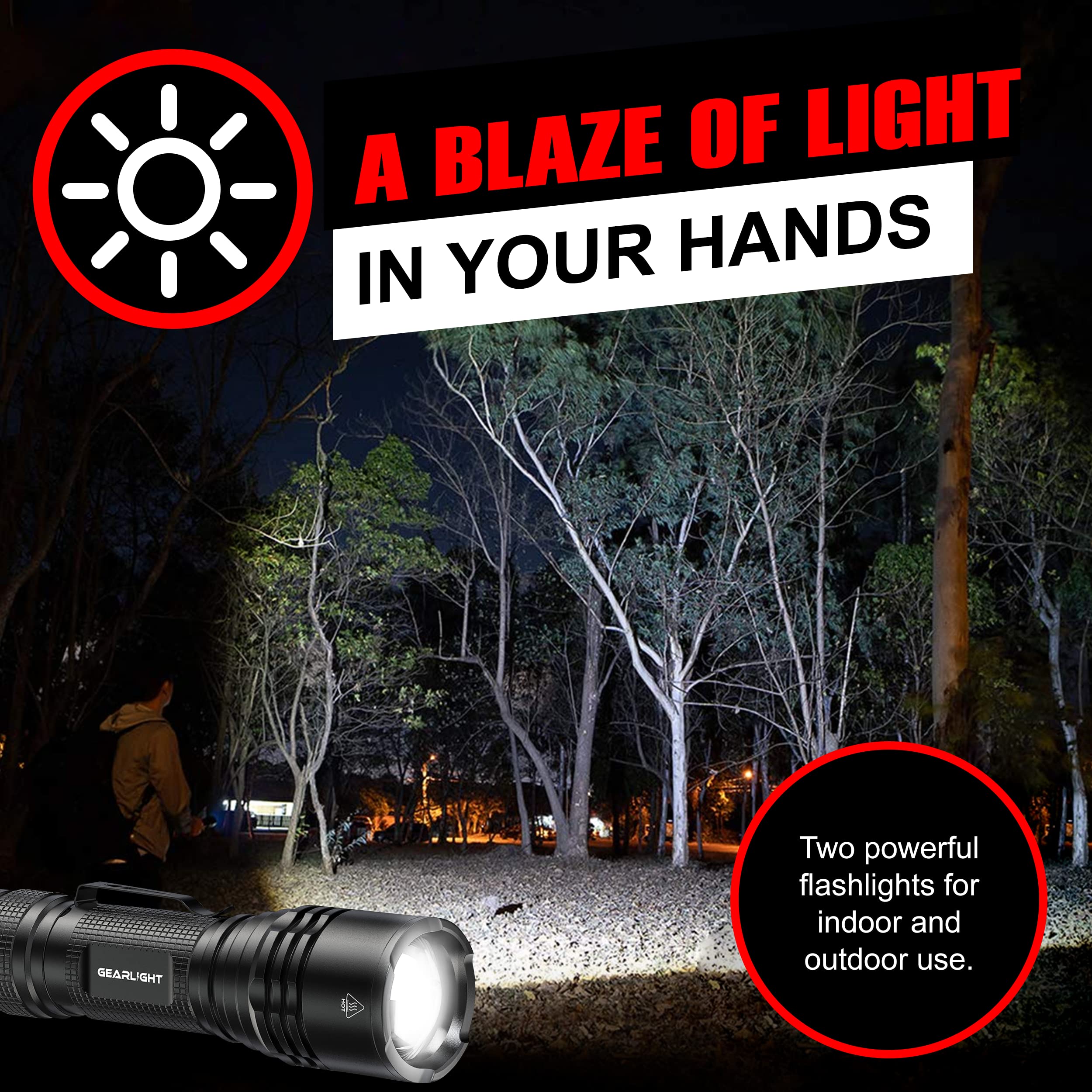 Gearlight Led Tactical Flashlights High Lumens - Mini Flashlights For Edc Carry - Compact Powerful Emergency Flashlight Made From Military-Grade Aluminum - Drop Resistant And Water Resistant