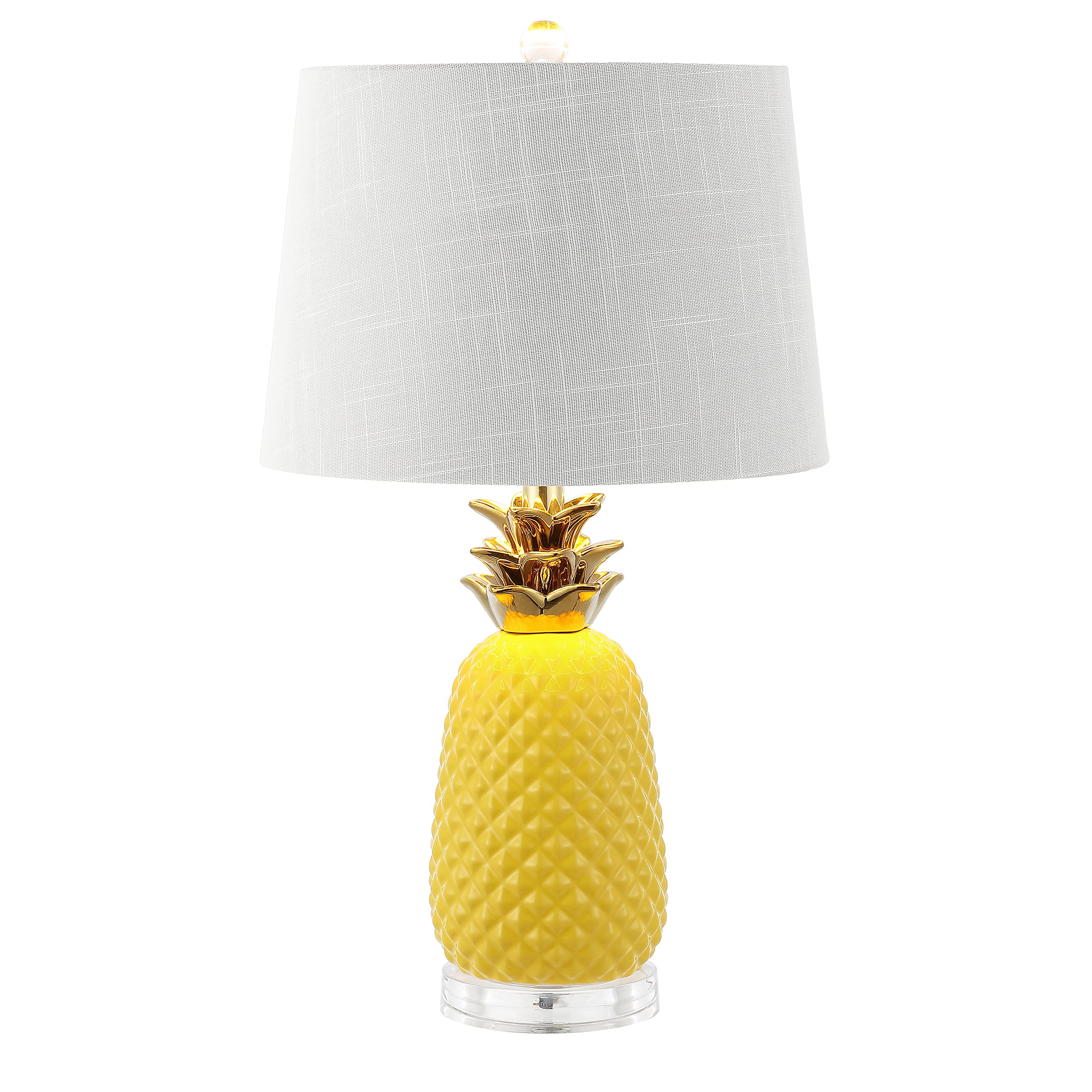 JONATHAN Y Ceramic Table Lamp 23in Modern Vintage Yellow/Gold JYL4019D LED Bulb Included