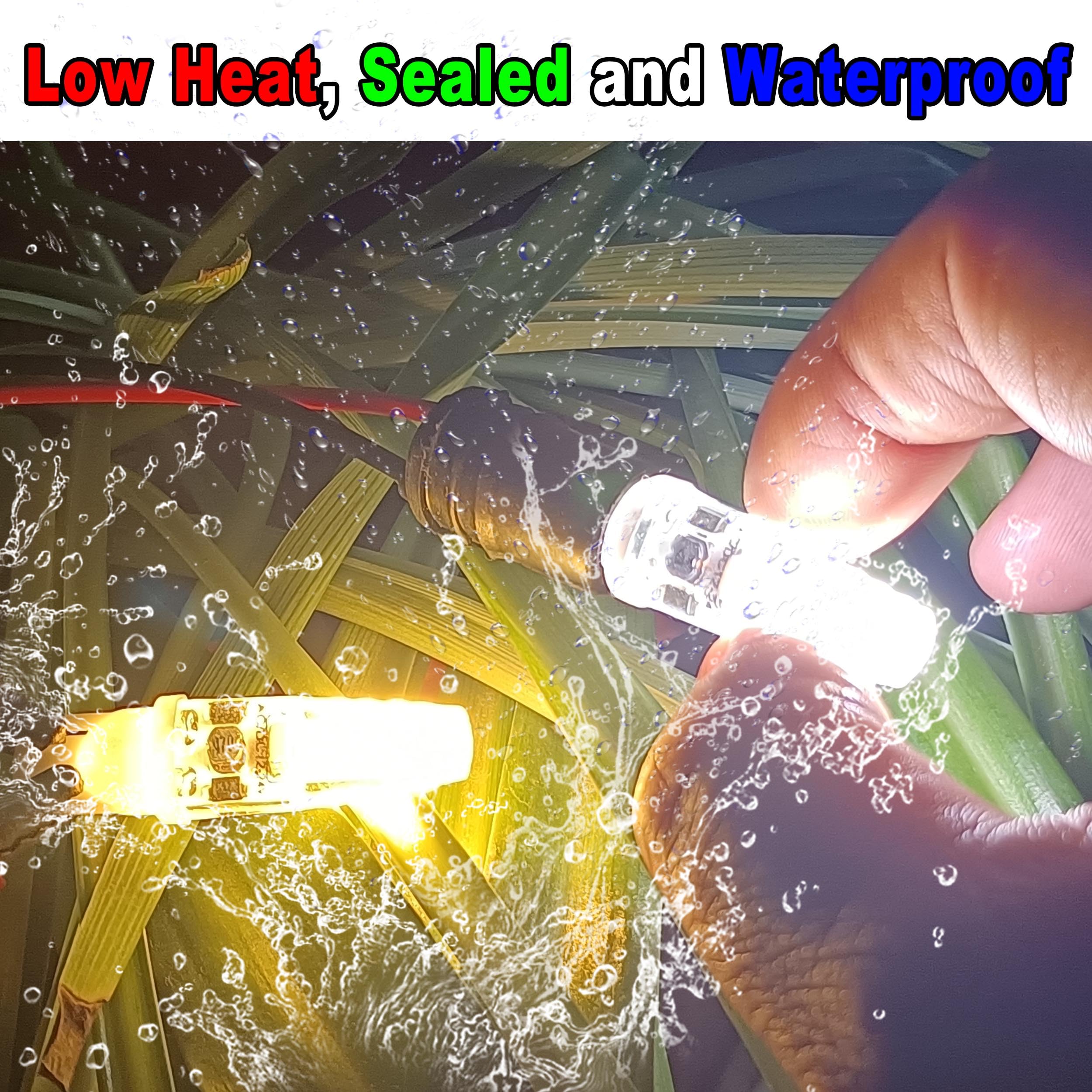 12 Volt Low Voltage Wedge Base Led Landscape Bulbs T5 T10 3W 300Lm,T5 Malibu Path Garden Light Bulbs,921 922 912 194 168 T10 Rv