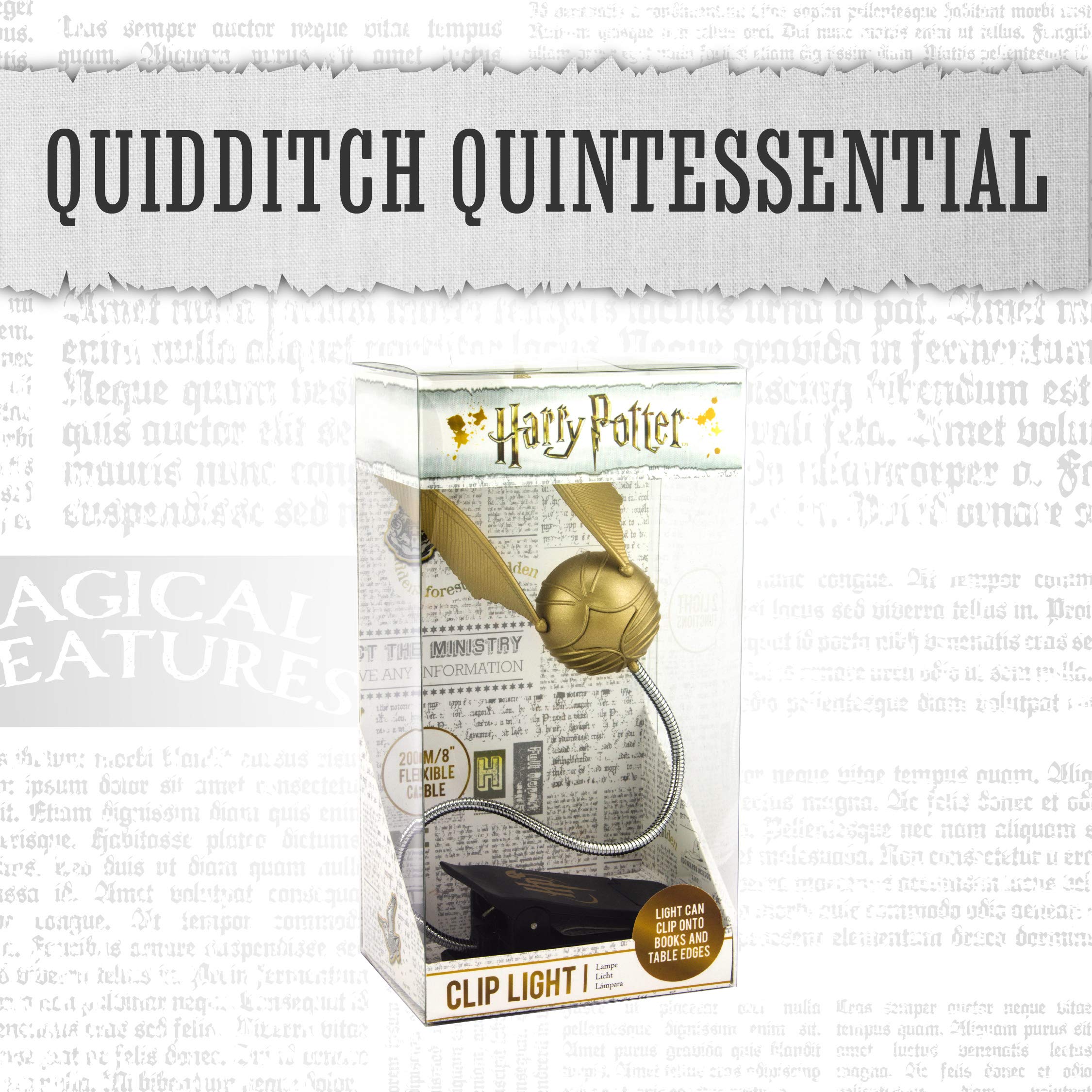 Paladone Golden Snitch Reading Light | Battery Powered | Multicolor | Model 05555 | One Size | Plastic Material