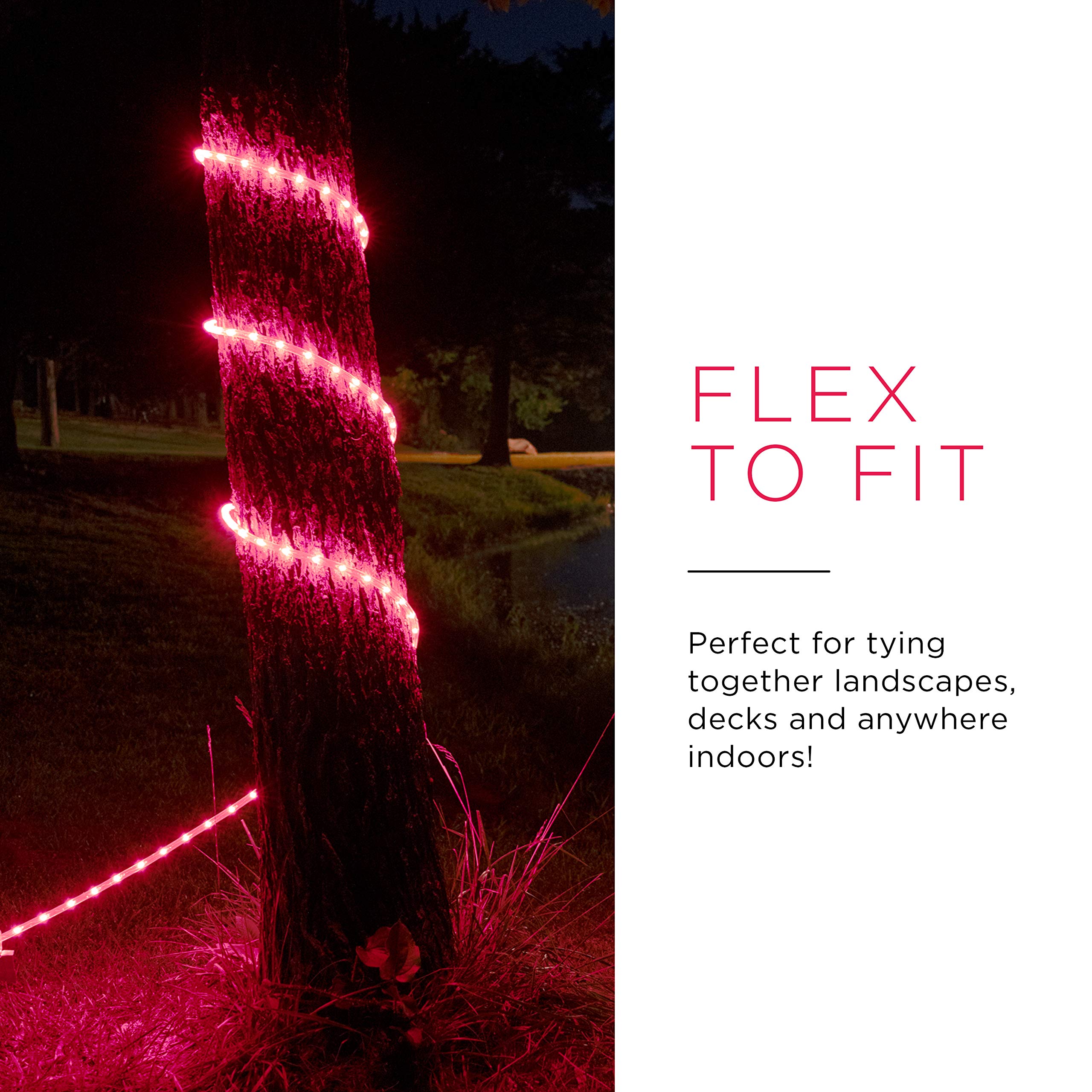 Ultrapro 16Ft Color Changing Led Rope Lights - Waterproof Rgb String Lights For Indoor/Outdoor Use