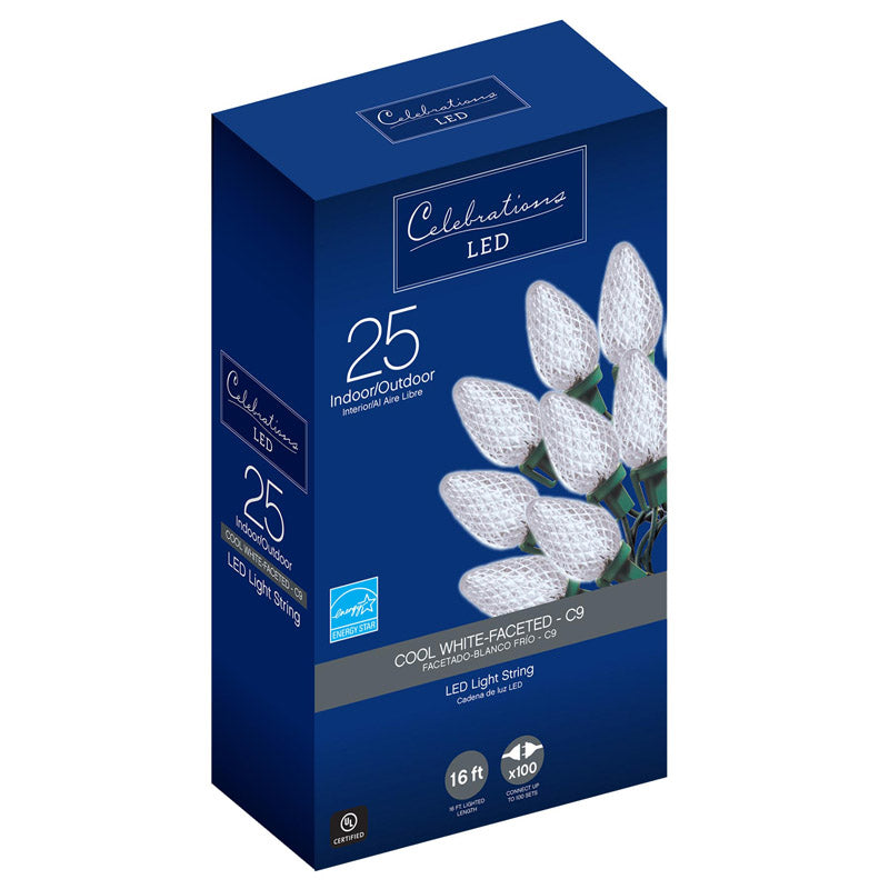 C9 LED LIGHTS CL WHT (Pack of 1)