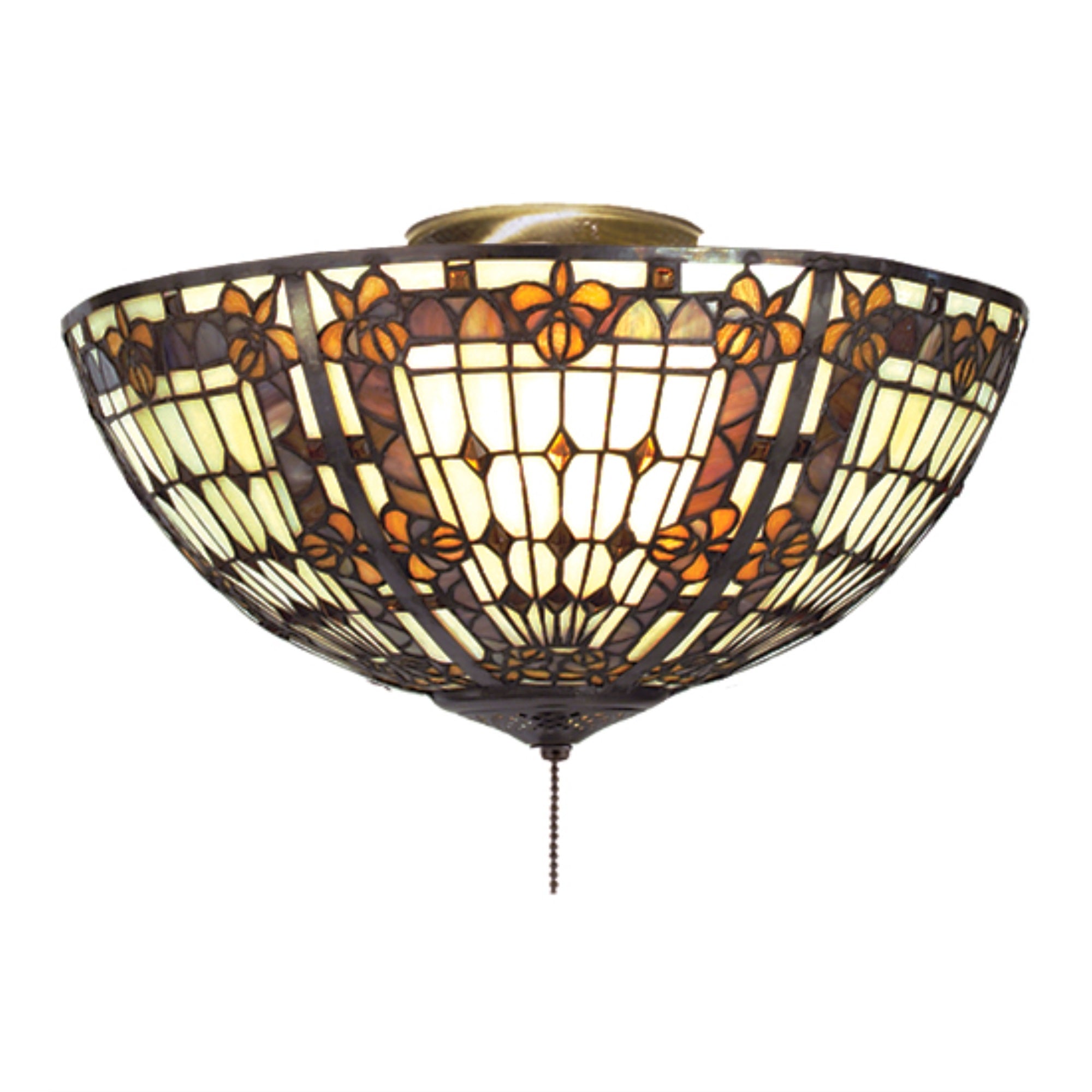 16 inchW Fleurdelis Flushmount