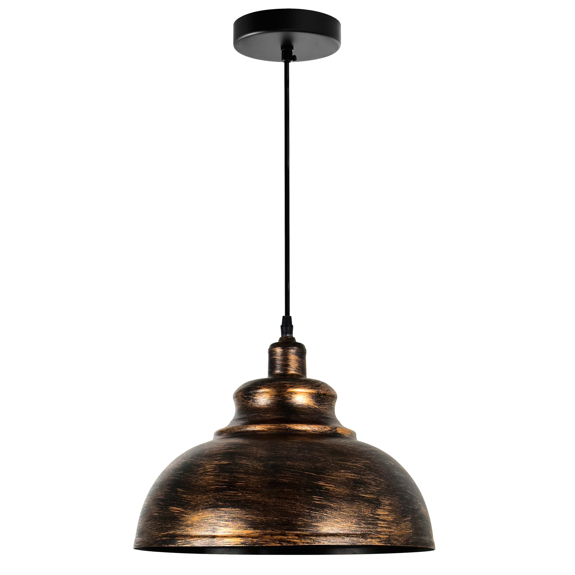 CWI Lighting Vogel 1 Light Down Pendant, Antique Copper Finish, Model 9612P15-1-128, Metal Construction