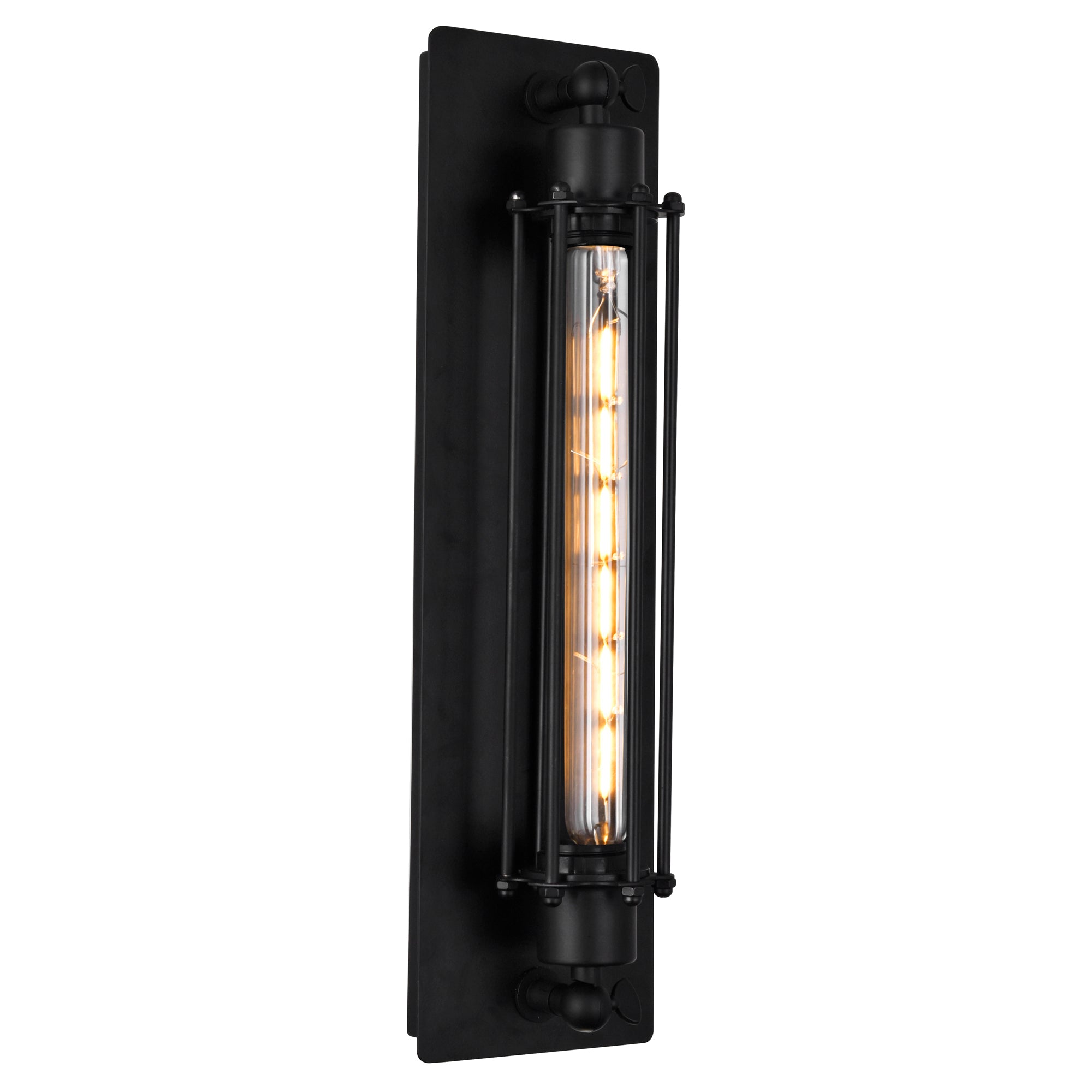 1 Light Wall Sconce with Black finish