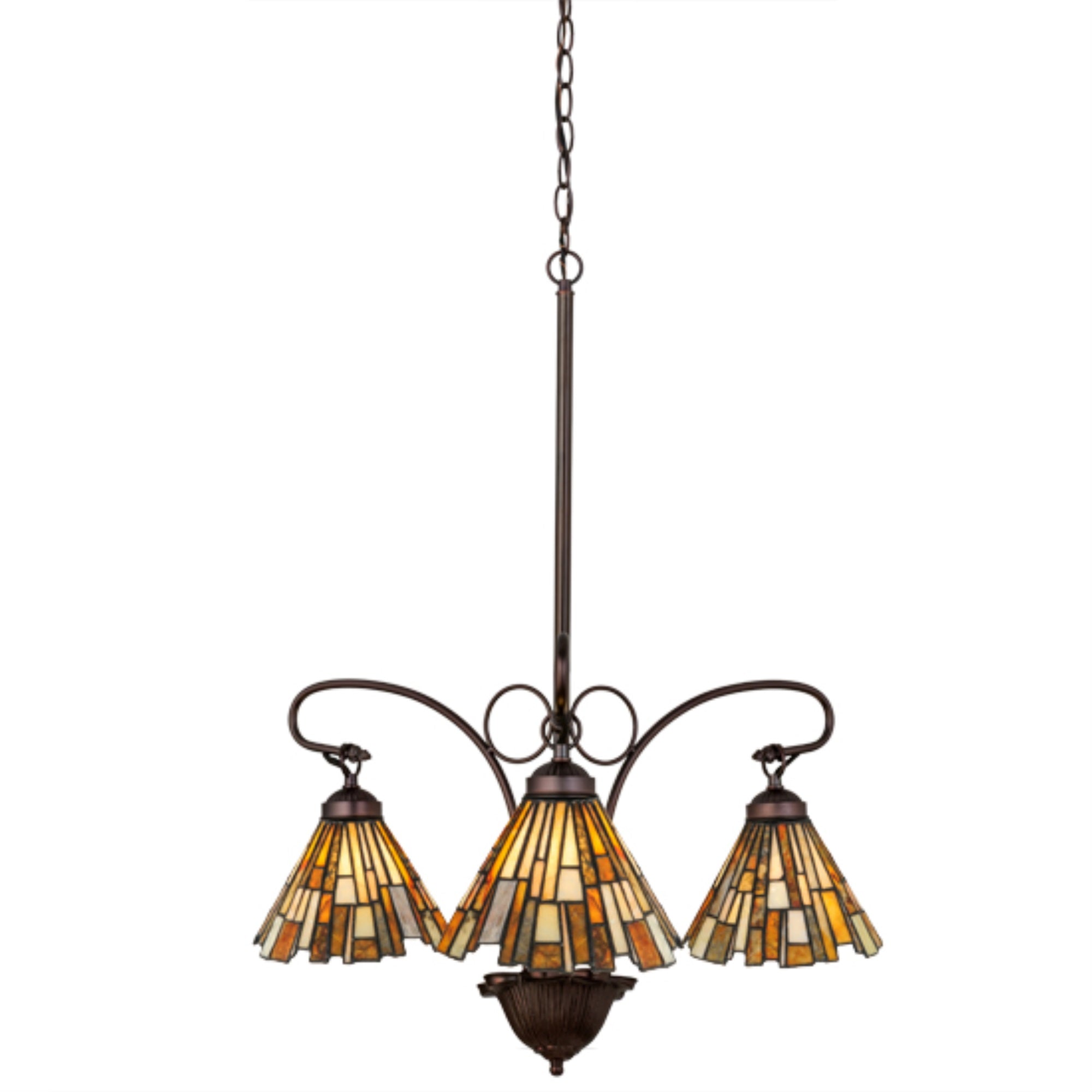 24 inchW Delta Jadestone 3 LT Chandelier