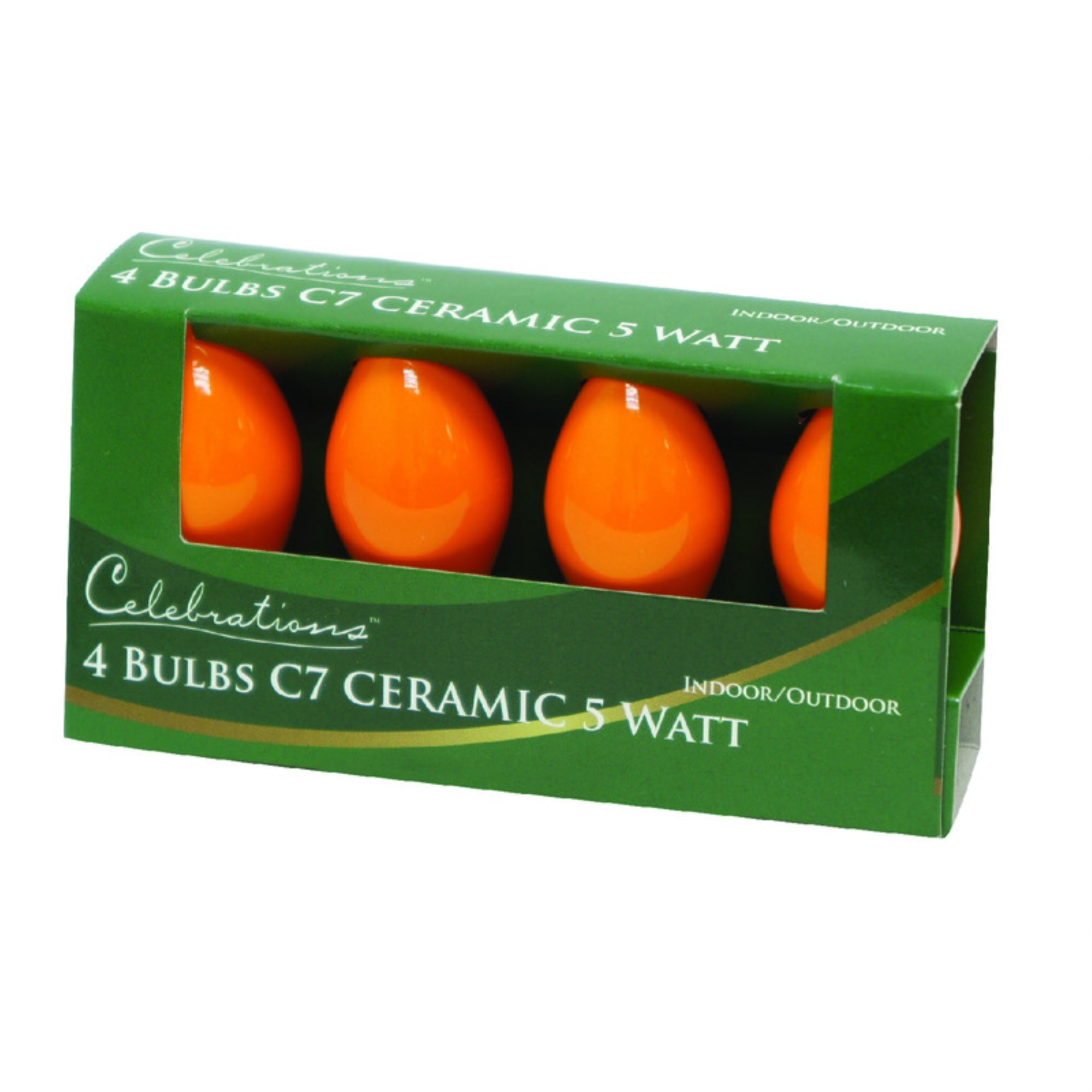 Celebrations C7 Replacement Bulbs - Ceramic 5W Orange, One Size, Plastic Material