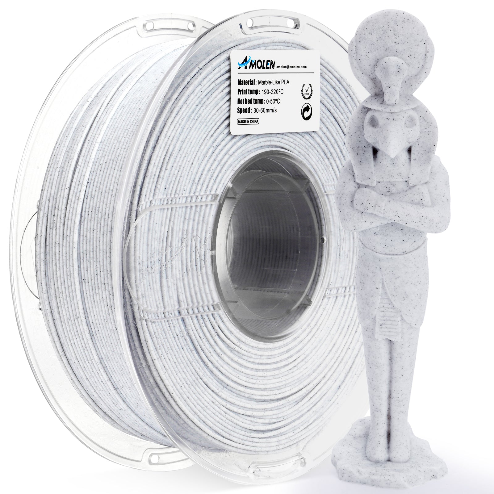 PLA Marble 1.75mm, 1KG/2.2LB