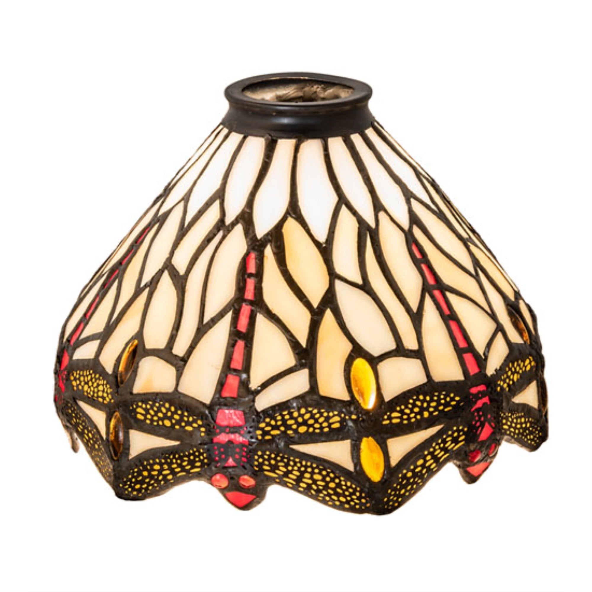7 inch Wide Tiffany Hanginghead Dragonfly Shade