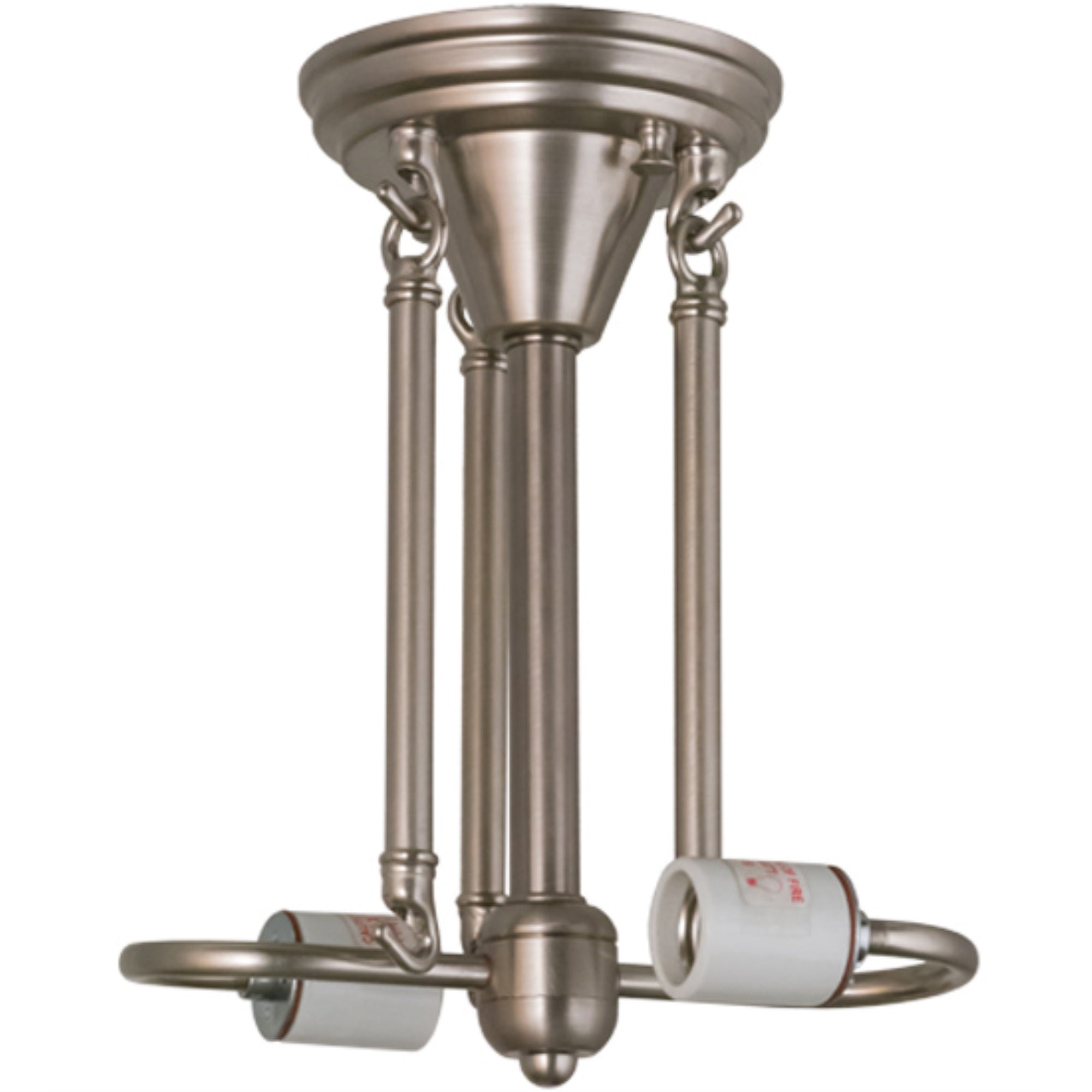 13 inchW Brushed Nickel 2 LT SemiFlushmount Hardware
