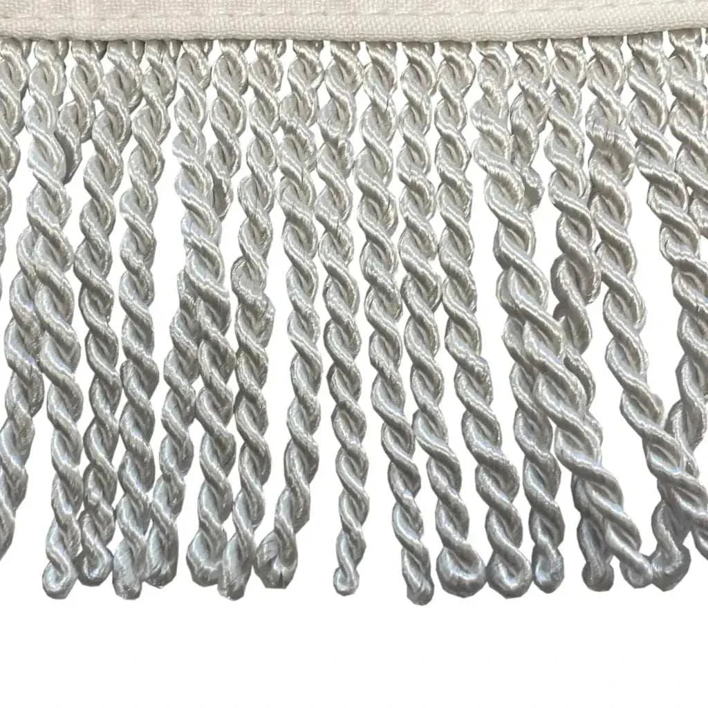 9ft 6 Ribs Replacement Umbrella Canopy w/Fringed Valance in Taupe (Canopy Only)