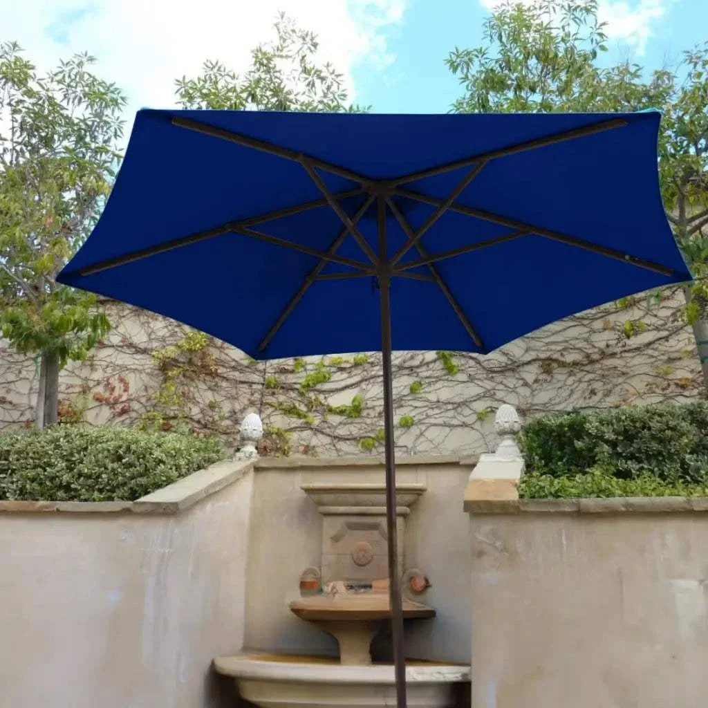 9ft Market Patio Umbrella 6 Rib Replacement Canopy Navy Olefin