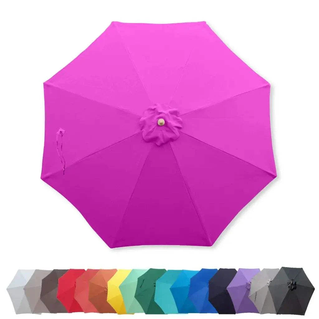 9ft Market Patio Umbrella 8 Rib Replacement Canopy Fuchsia