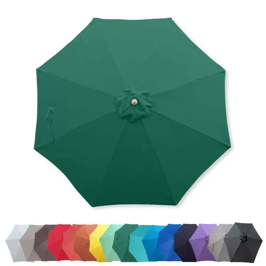 9ft Market Patio Umbrella 8 Rib Replacement Canopy Hunter Green