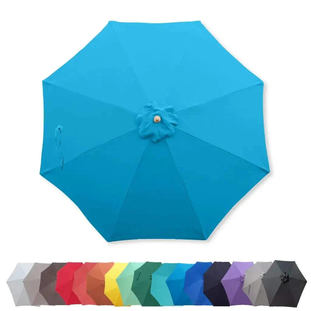 9ft Market Patio Umbrella 8 Rib Replacement Canopy Teal