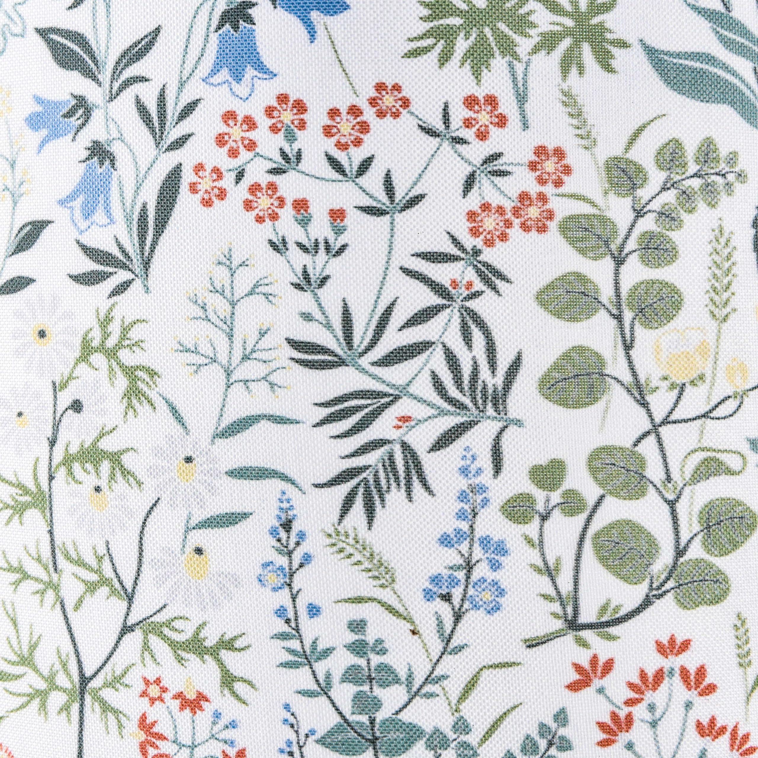 GO&SO Floral Drum Lamp Shades - 2pcs, 13inx13inx10in, Natural Linen, Multicolour-4, Model G5-17-4, Modern Design for Table Lamps