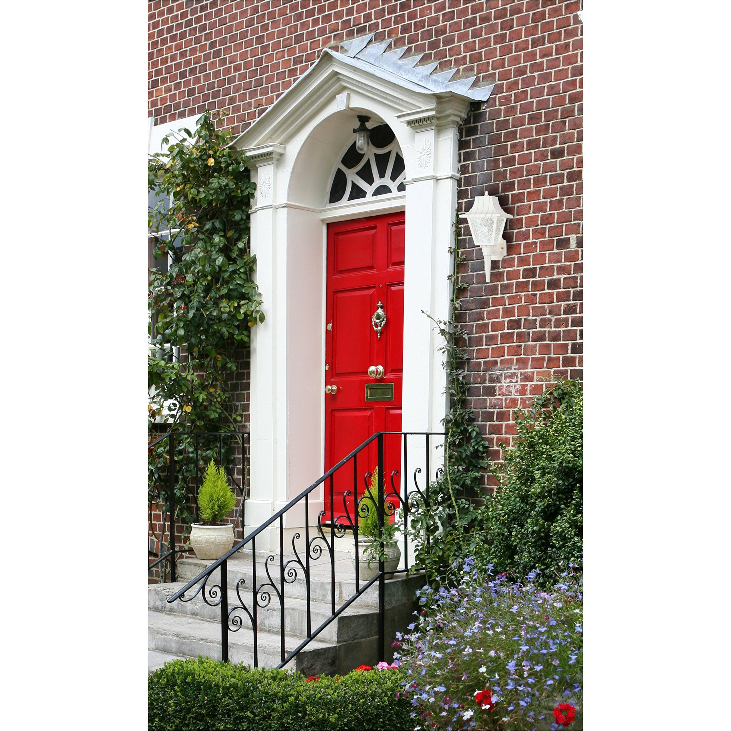 Westinghouse 6694600 Traditional One-Light Outdoor Wall Lantern With Removable Tail, White Finish On Polycarbonate, Clear Textured Acrylic Panels