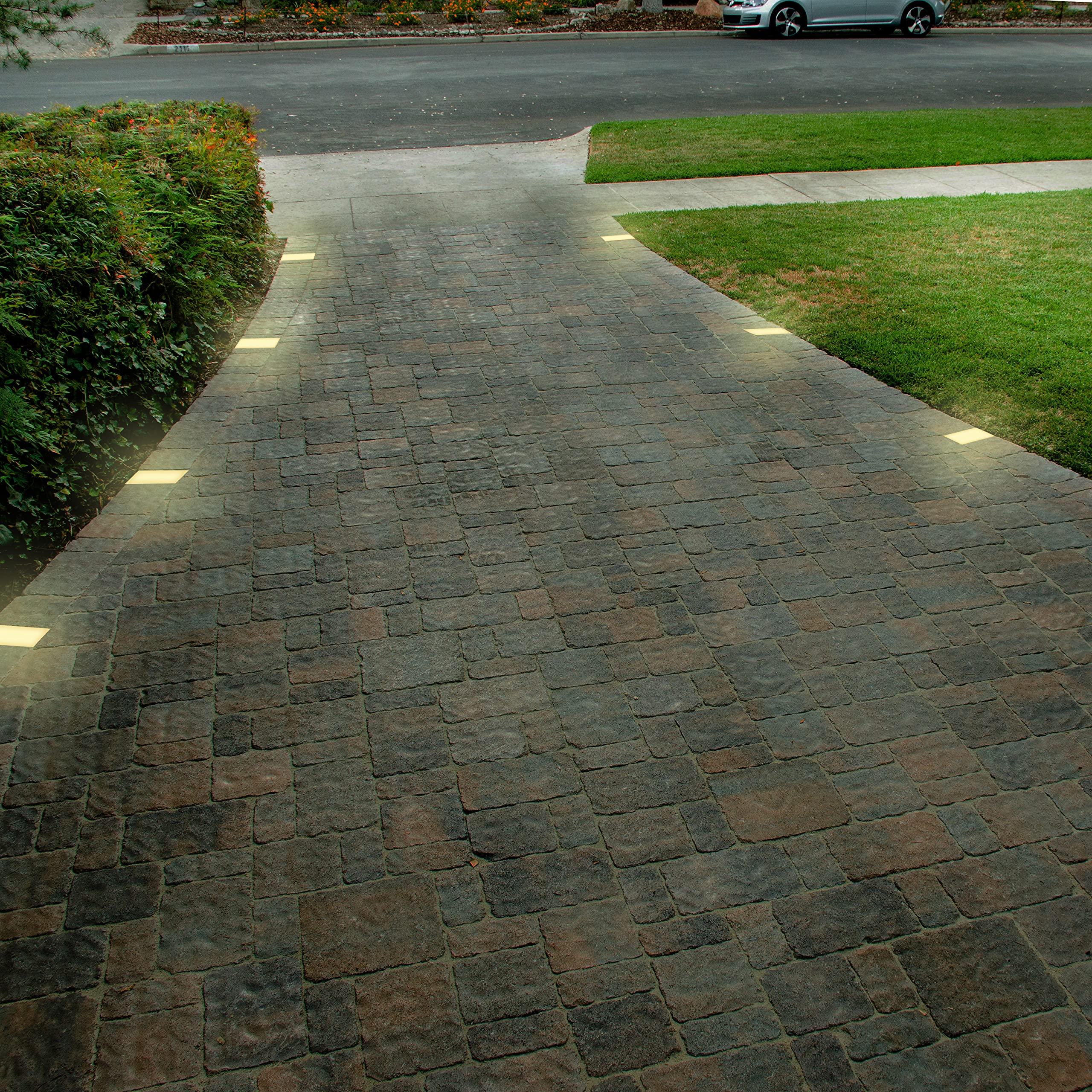 Lumengy Paver Light 6  6 Inch, Warm White Glare-Free Illumination For Driveways, Pathways, Pool Deck & Patios,12V Ac/Dc, Waterpr