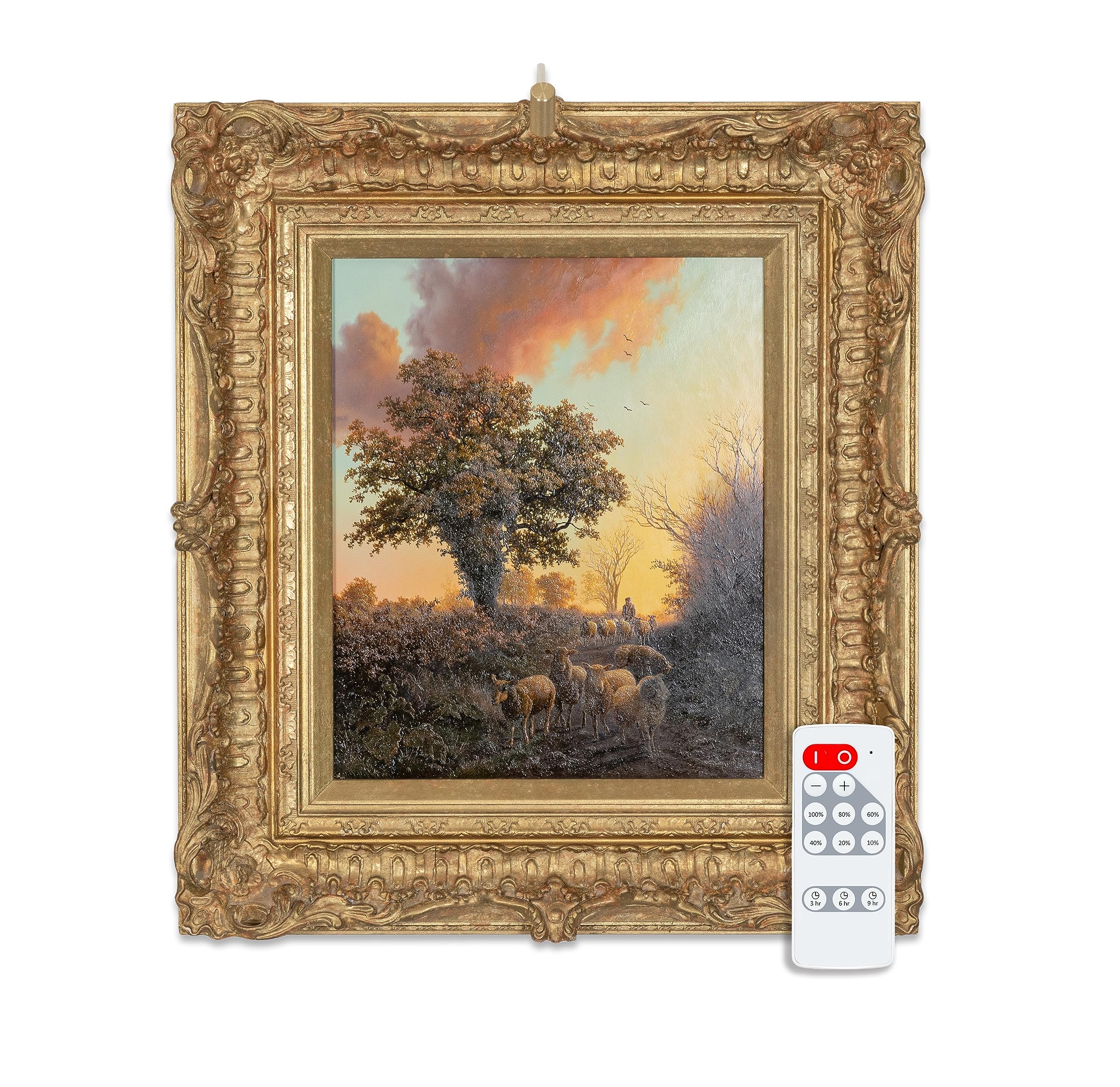 Situ Art Lighting Plug-in Micro Series LED Picture Light - 3000K - Brushed Brass - Fits Artwork up to 24inWx34inT - Model P-MS