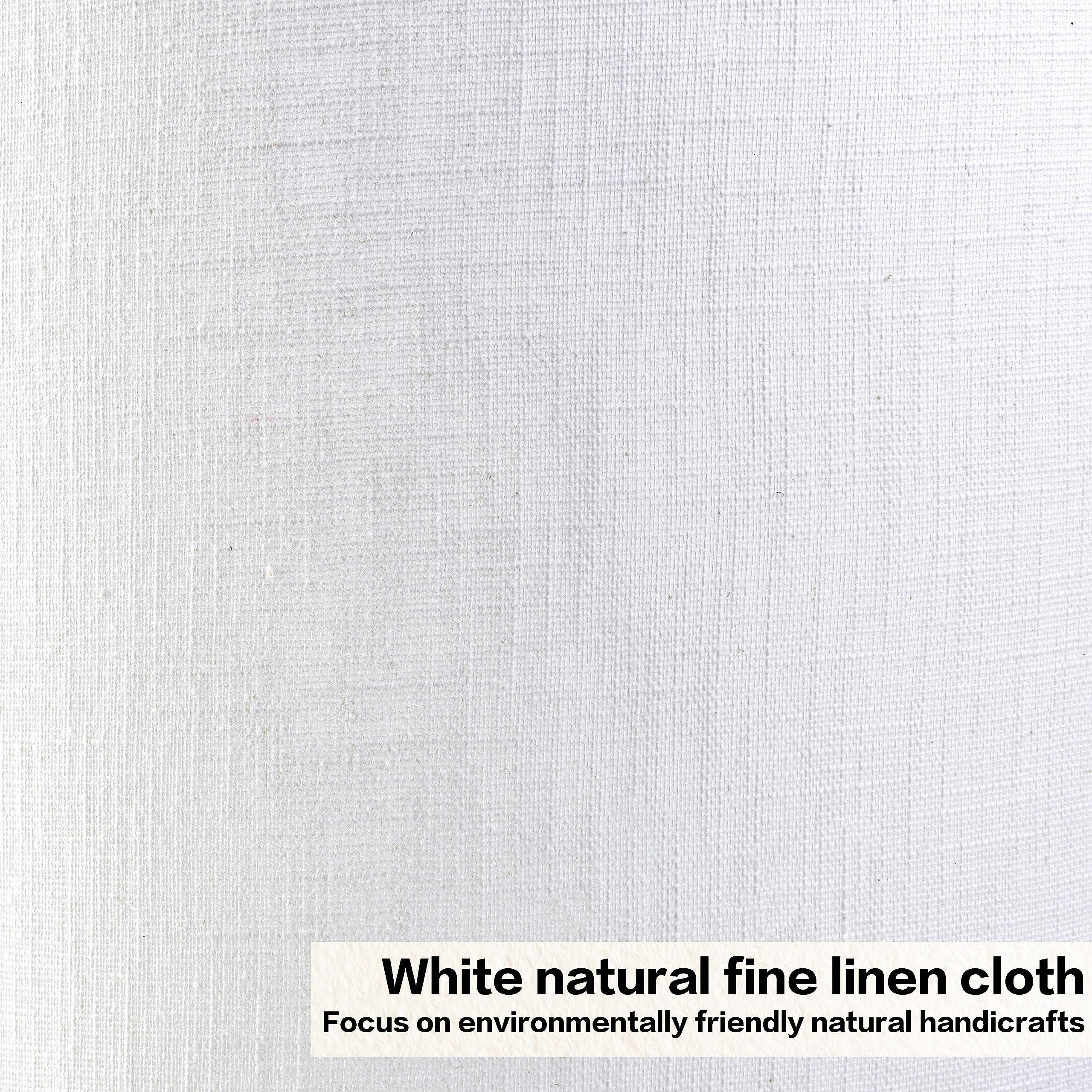 Set Of 2 Pure White Linen Drum Lamp Shade 13'' Top X 13'' Bottom X 10'' High (Spider) Contemporary Lamp Shades For Table Lamps &