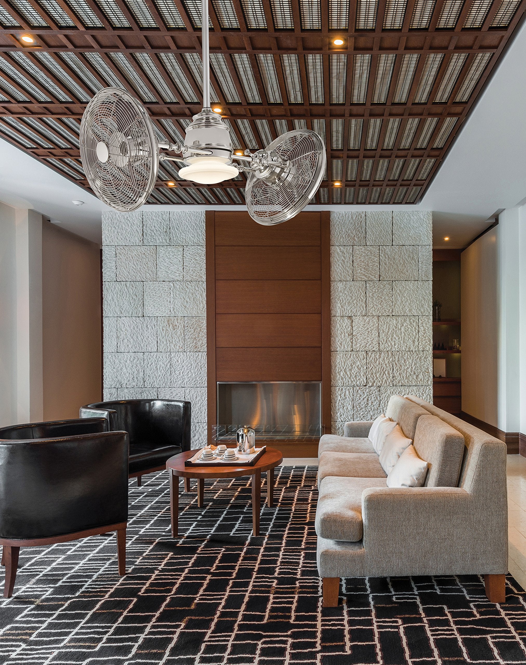 Minka-Aire F802-ORB Vintage Gyro Ceiling Fan, 42